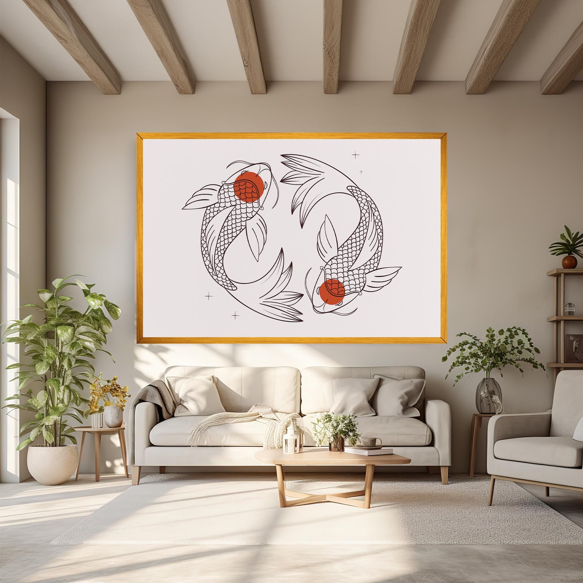 Koi Yinyang Art mockup 6