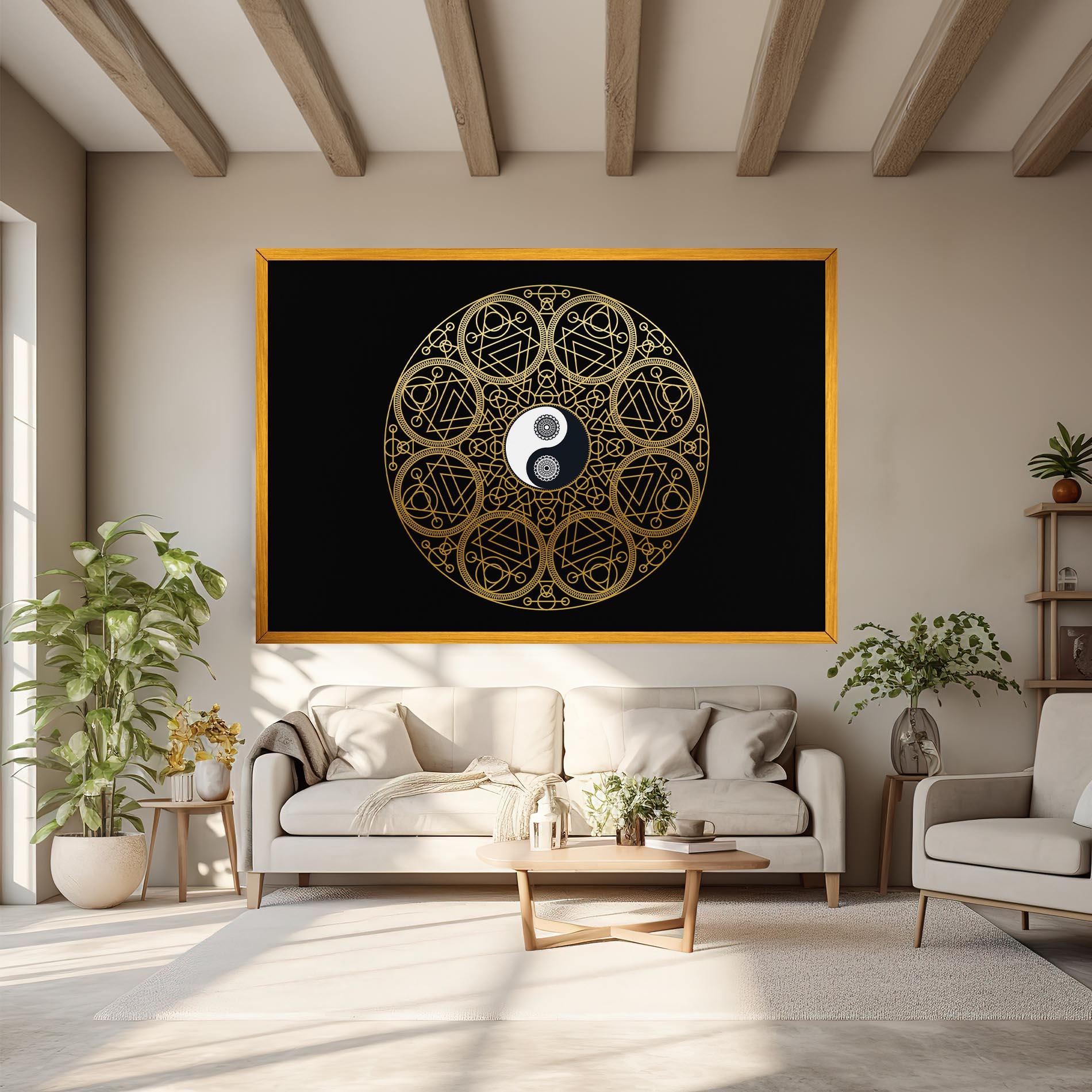 Tablou Canvas Meditation Mandala mockup 6