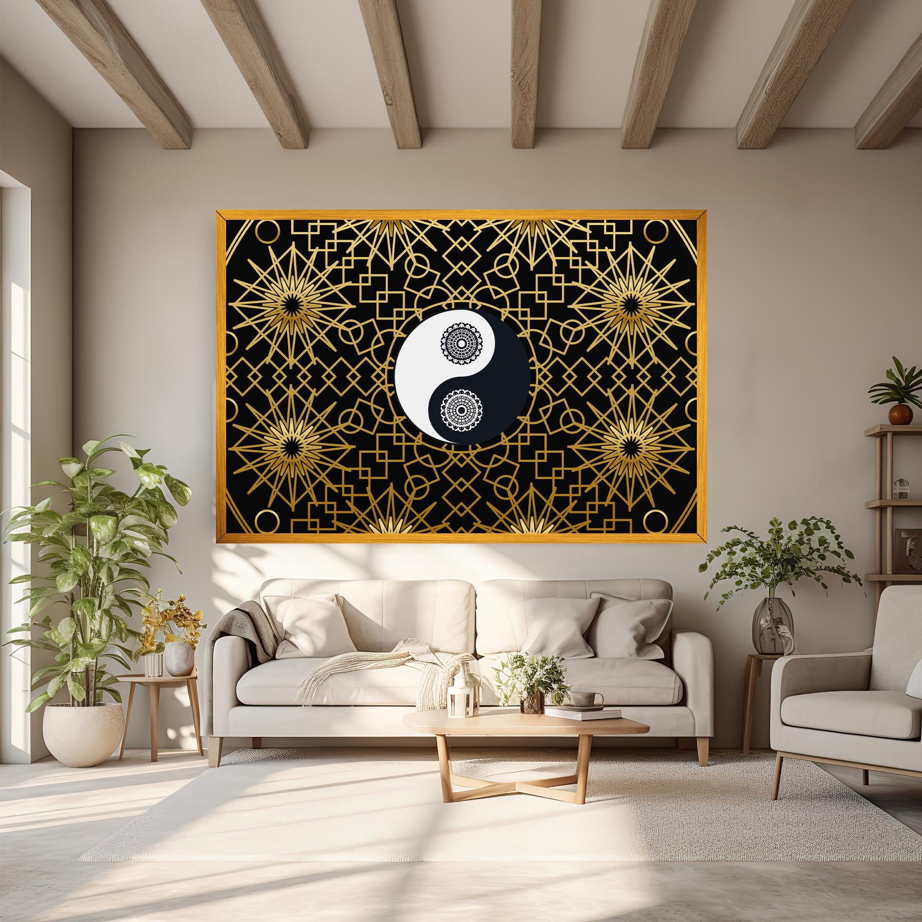 Tablou Canvas Meditation Yin Yang mockup 6