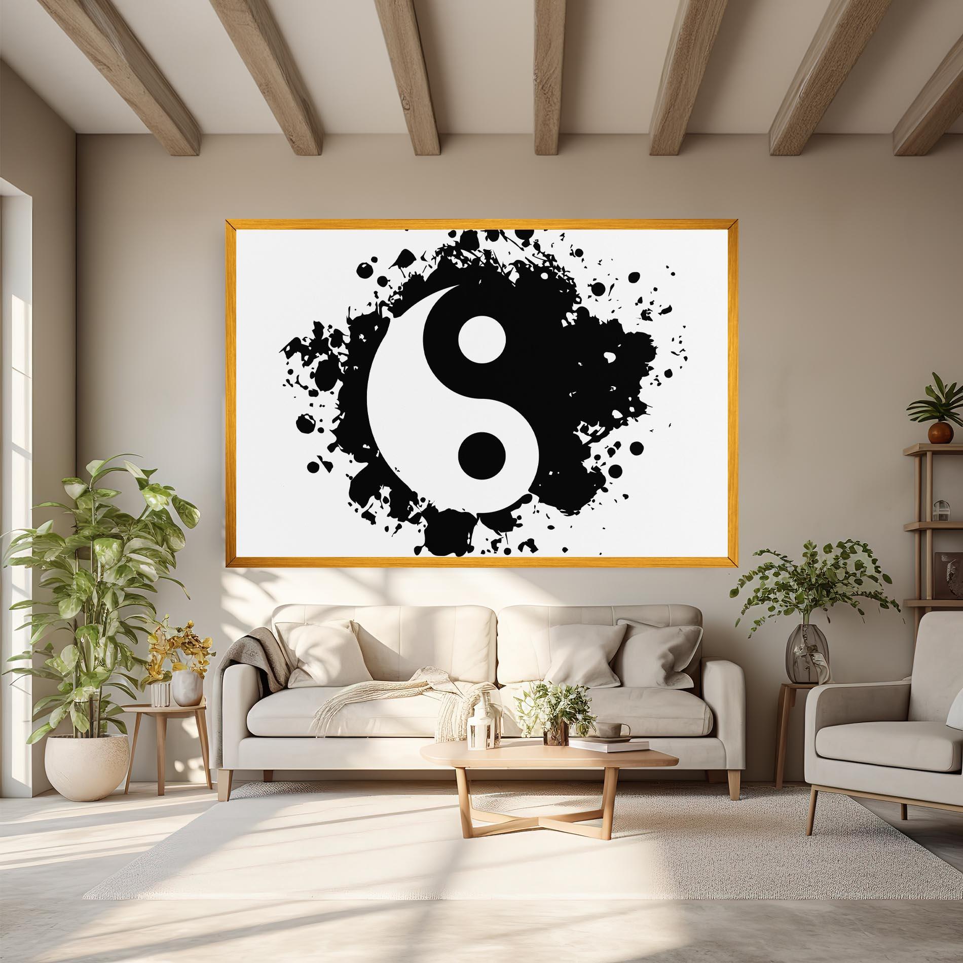 Tablou Canvas Yinyang Harmony mockup 6