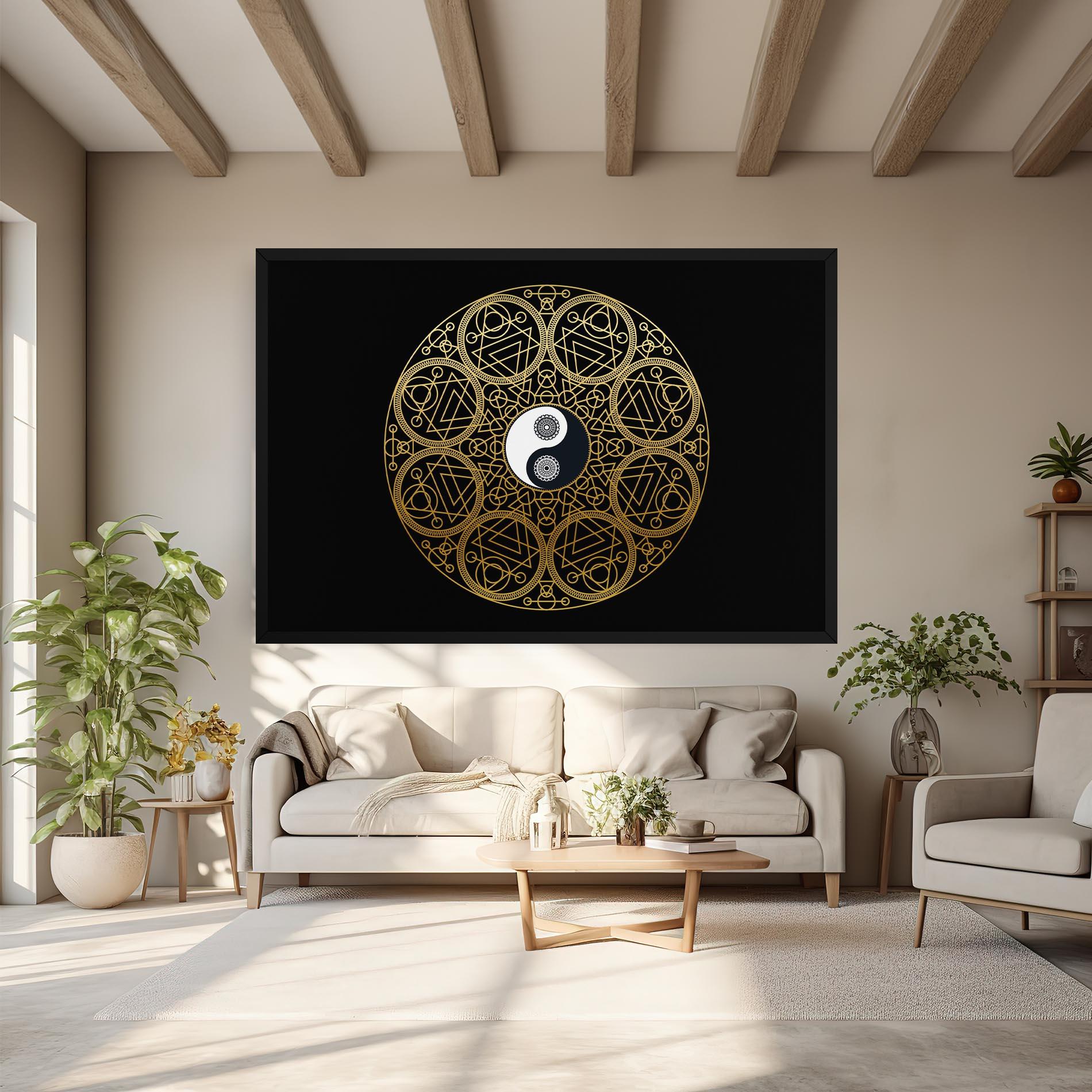 Tablou Canvas Meditation Mandala mockup 6