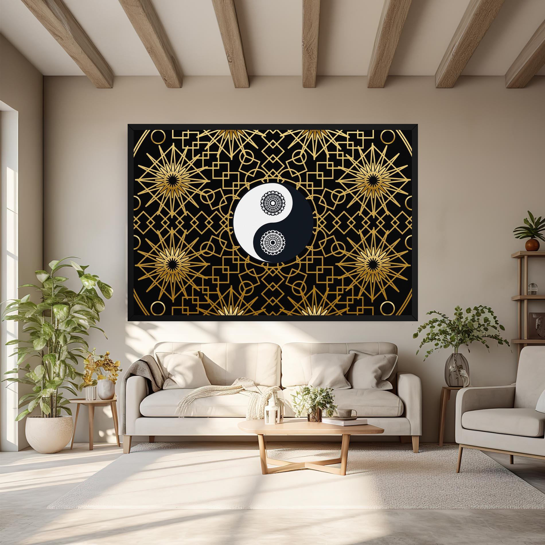 Tablou Canvas Meditation Yin Yang mockup 6