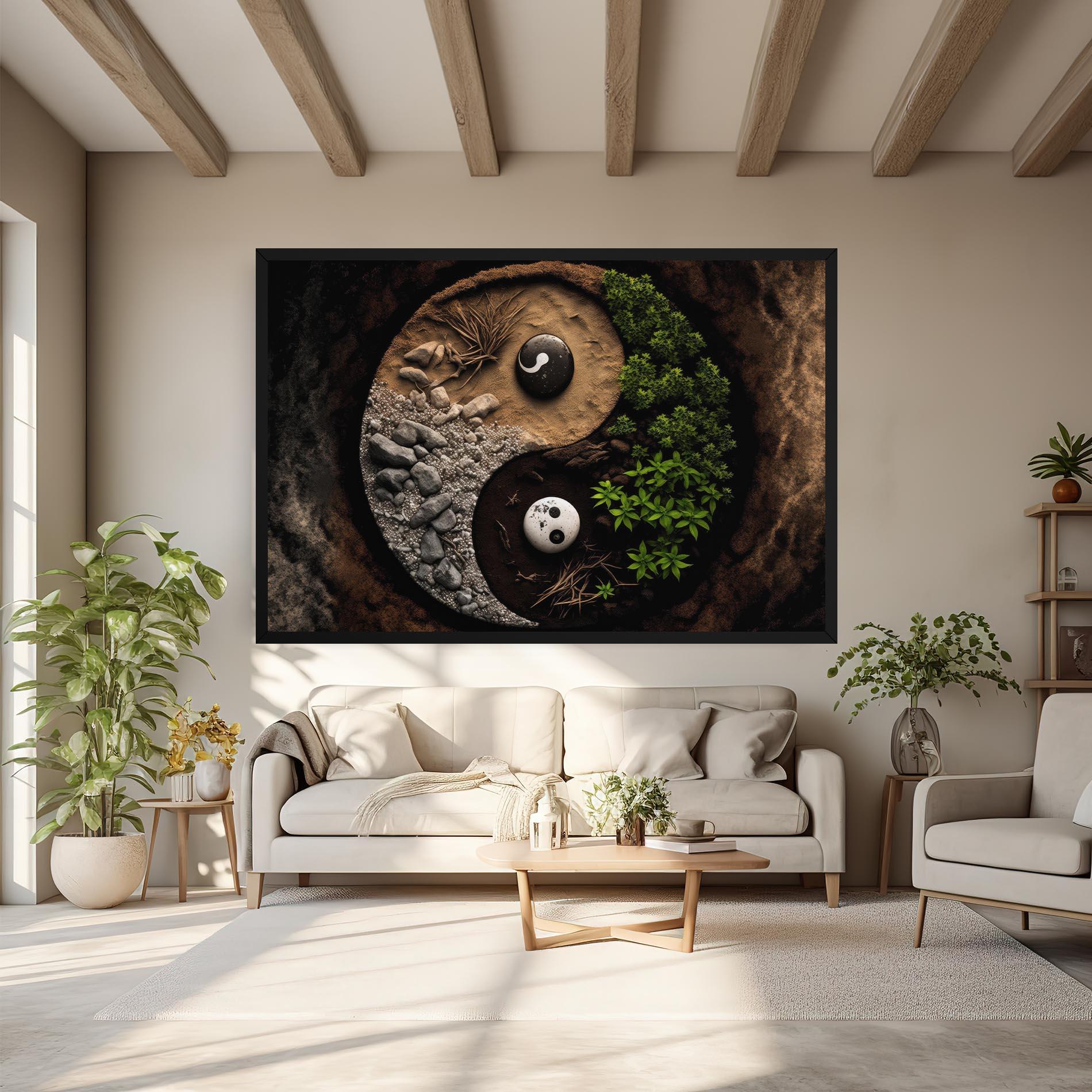 Tablou Canvas Nature Yinyang mockup 6