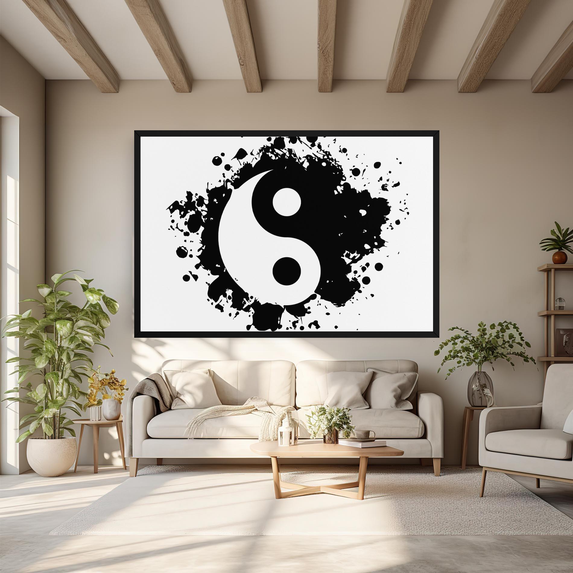 Tablou Canvas Yinyang Harmony mockup 6