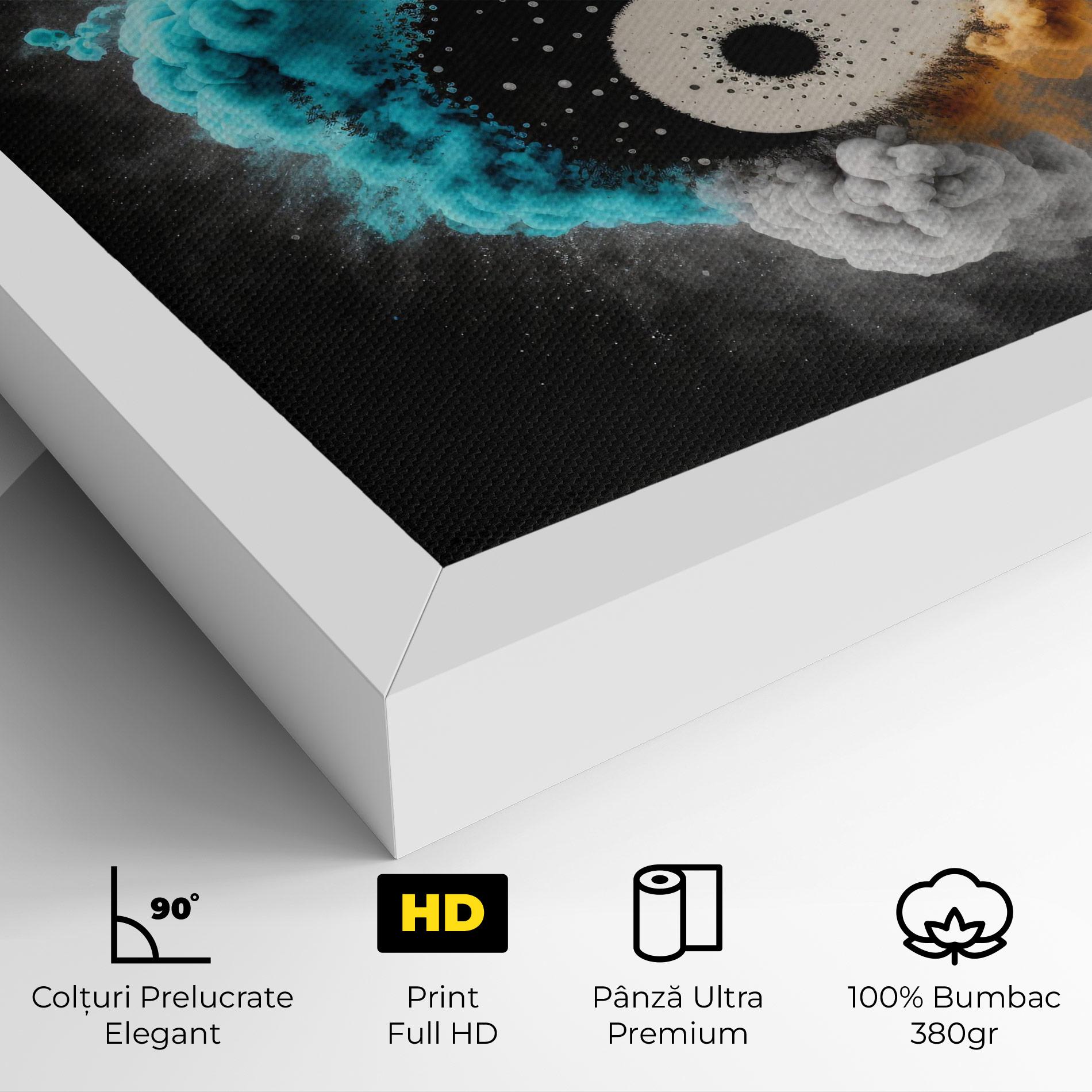 Tablou Canvas Blue Smoke Yinuang mockup 4