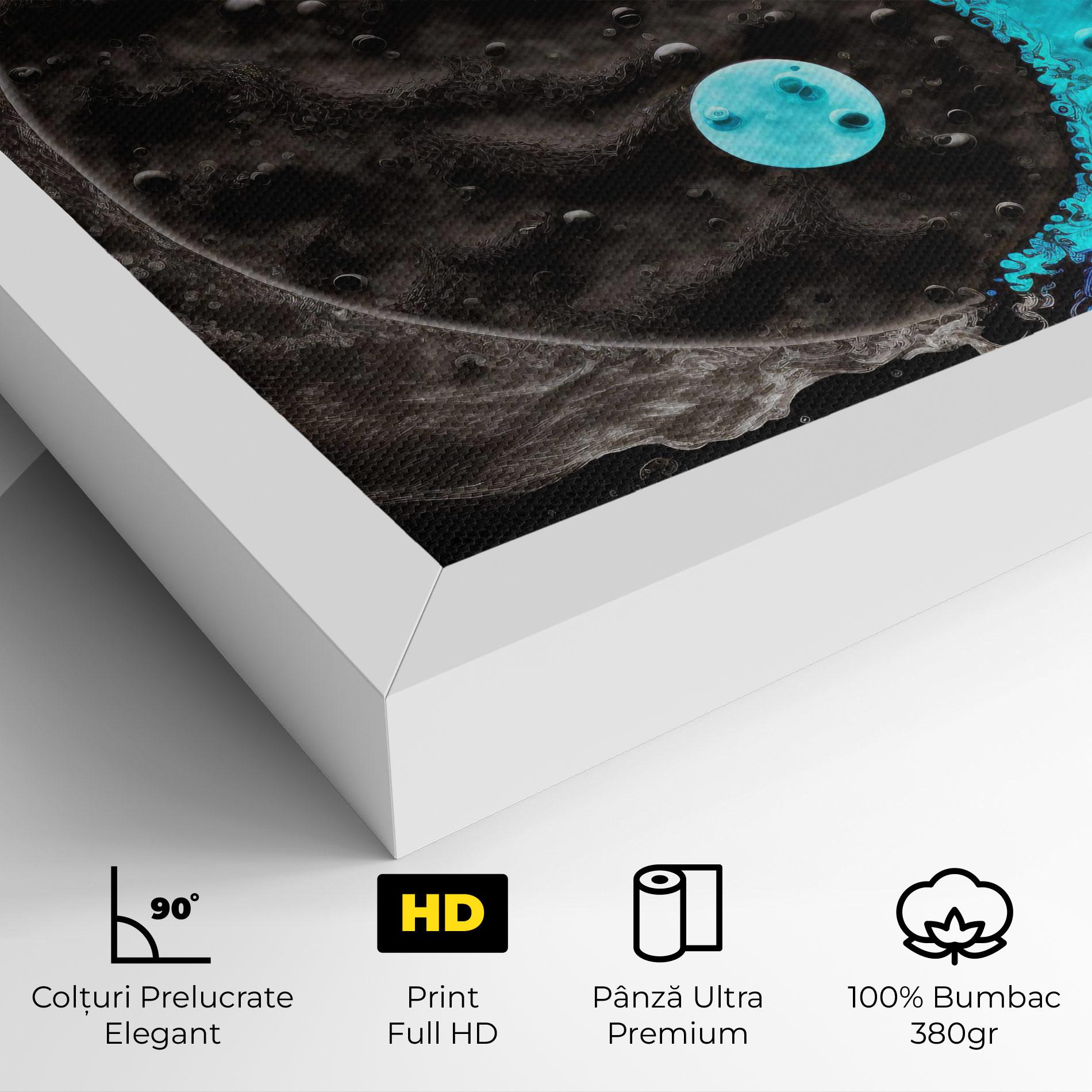 Tablou Canvas Blue Water Yinyang mockup 4