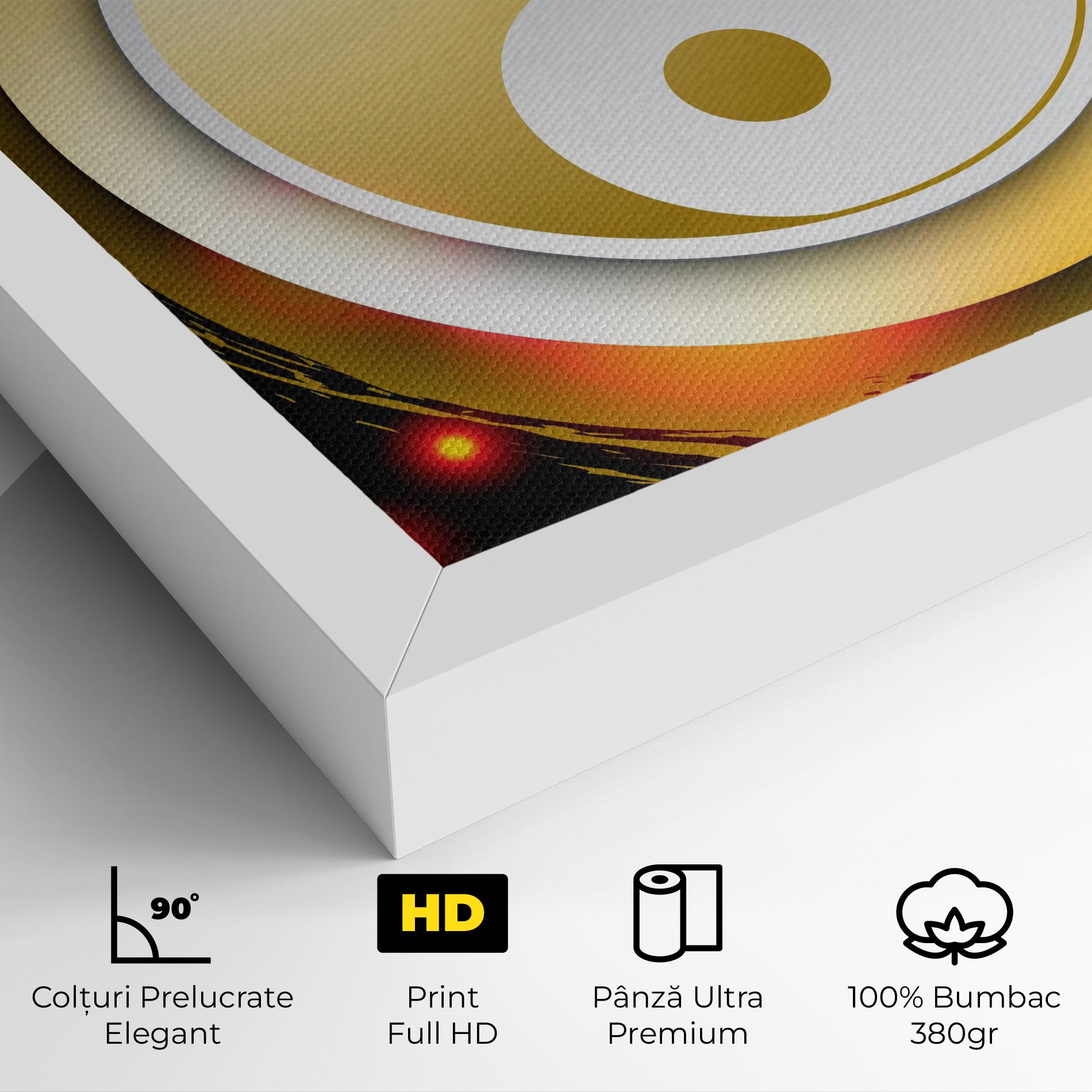 Tablou Canvas Gold Light Yinyang mockup 4