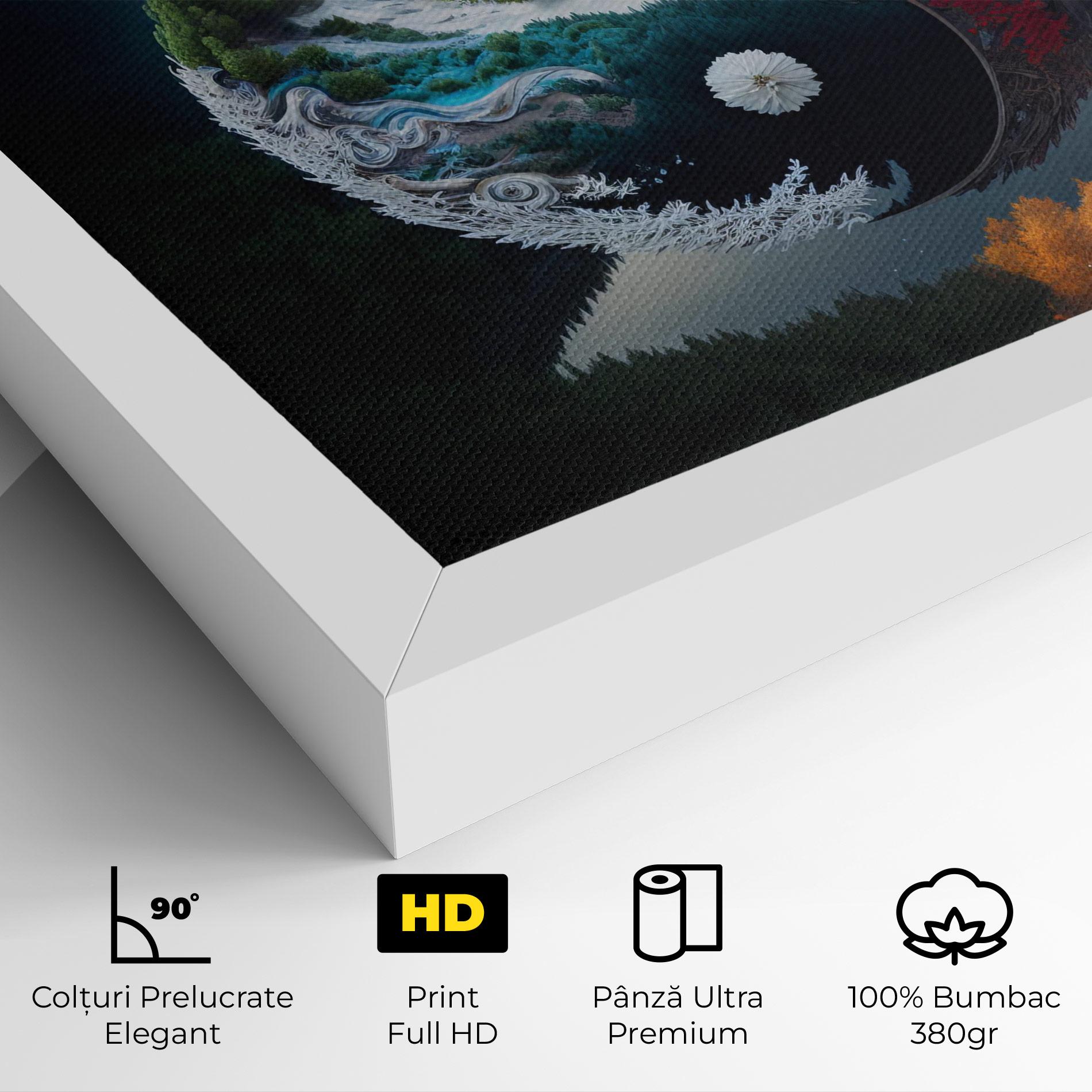 Tablou Canvas Mountain Yinyang mockup 4