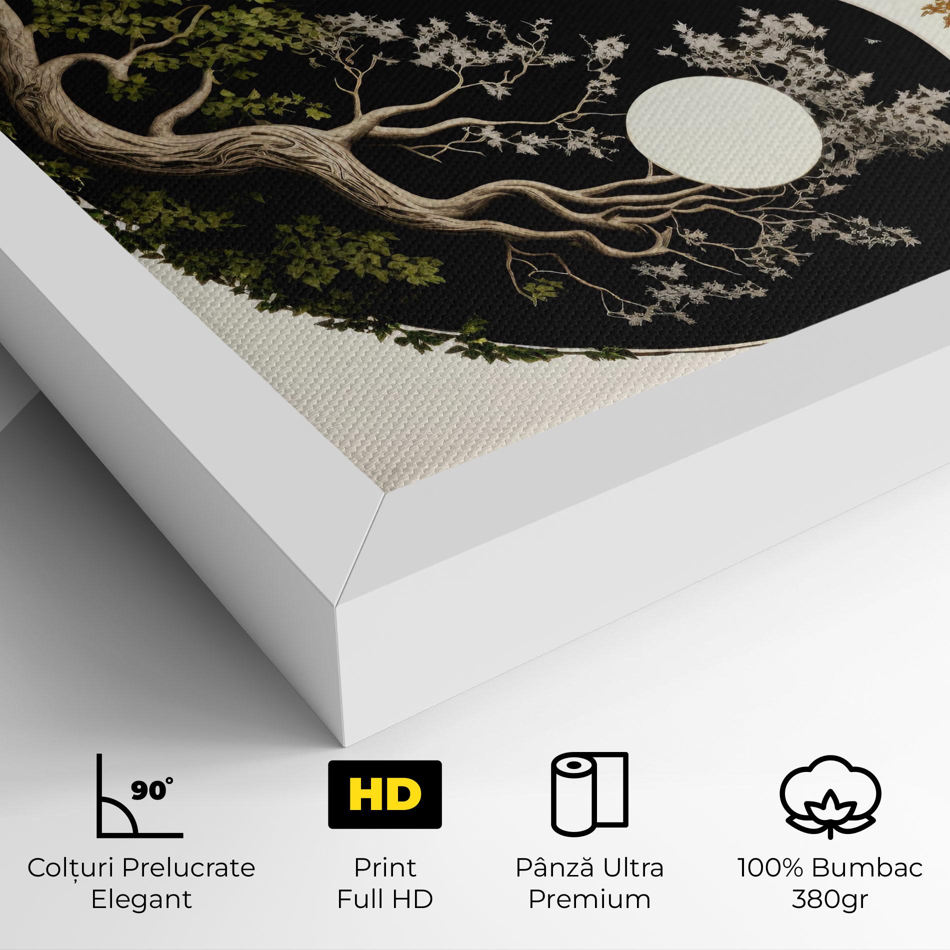 Tablou Canvas Tree Yinyang mockup 4