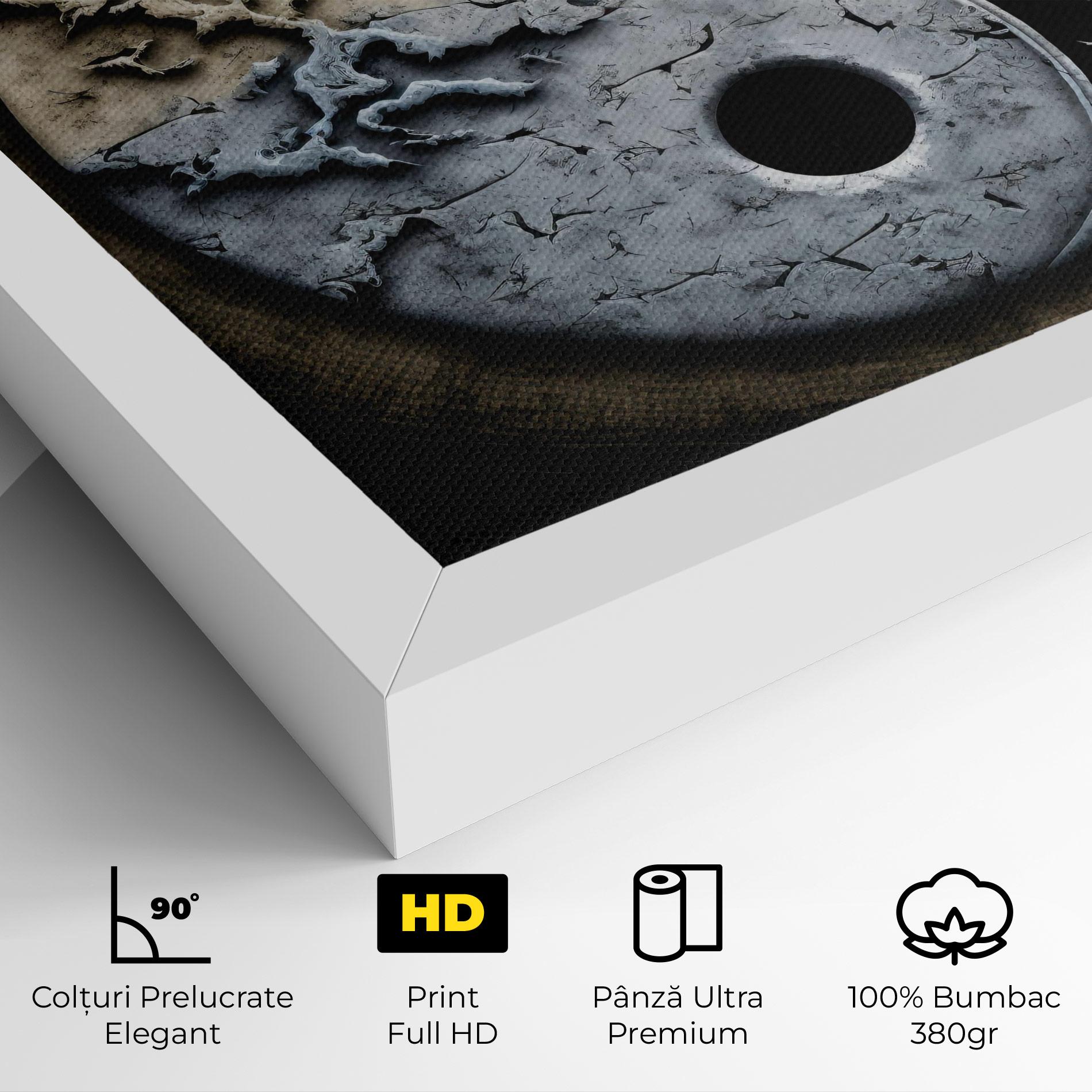 Tablou Canvas Vintage Yinyang mockup 4