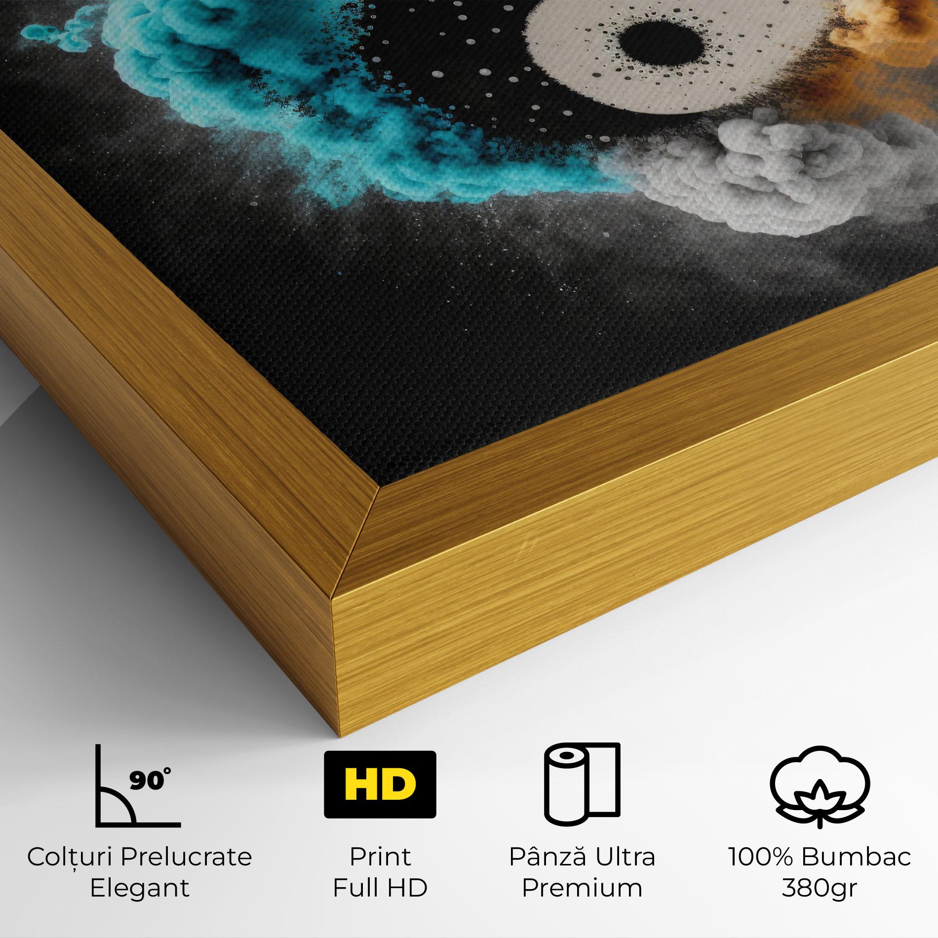 Tablou Canvas Blue Smoke Yinuang mockup 4