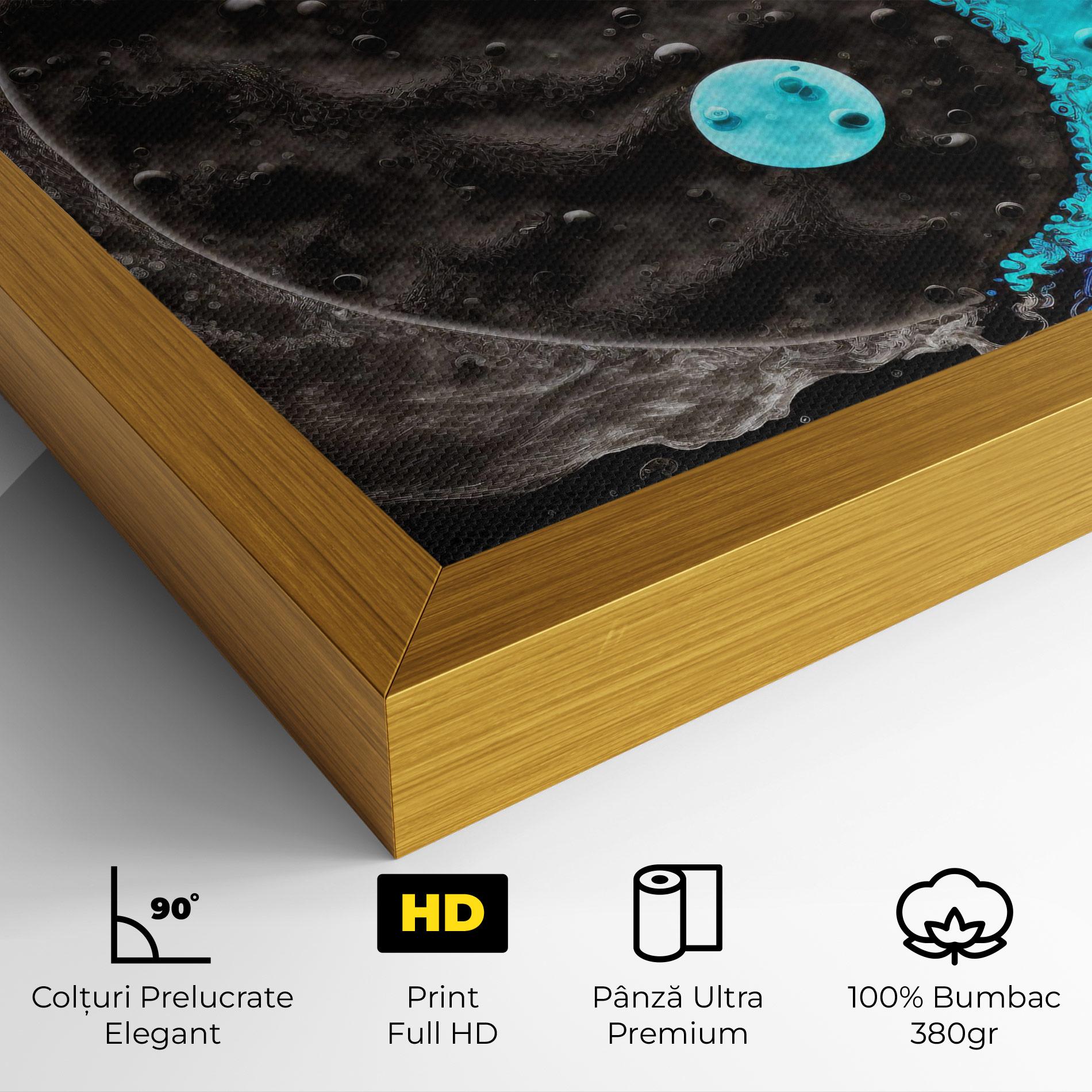 Tablou Canvas Blue Water Yinyang mockup 4