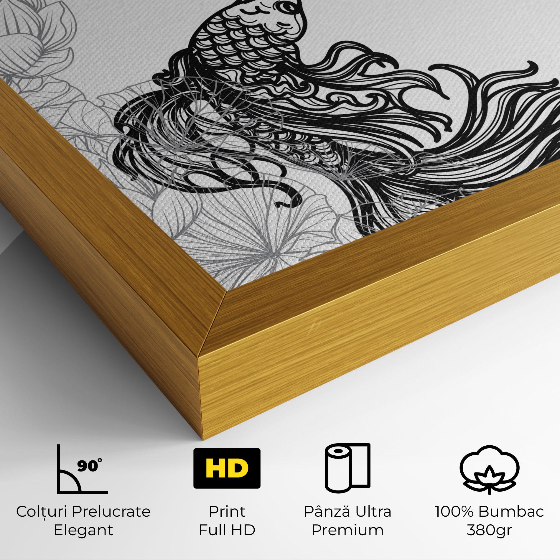 Tablou Canvas Fish Yinyang mockup 4