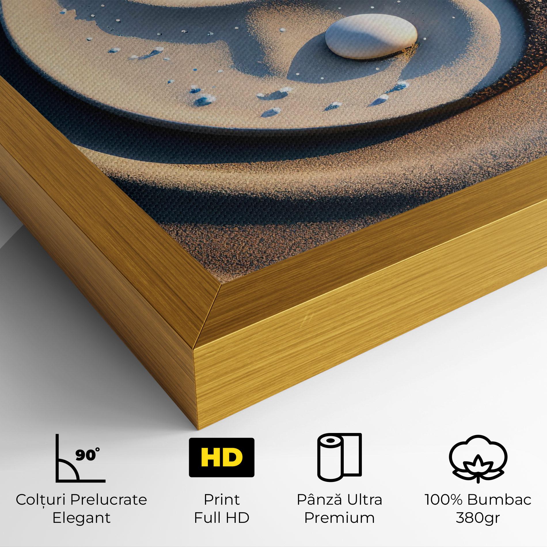 Tablou Canvas Pretty Sand Yinyang mockup 4