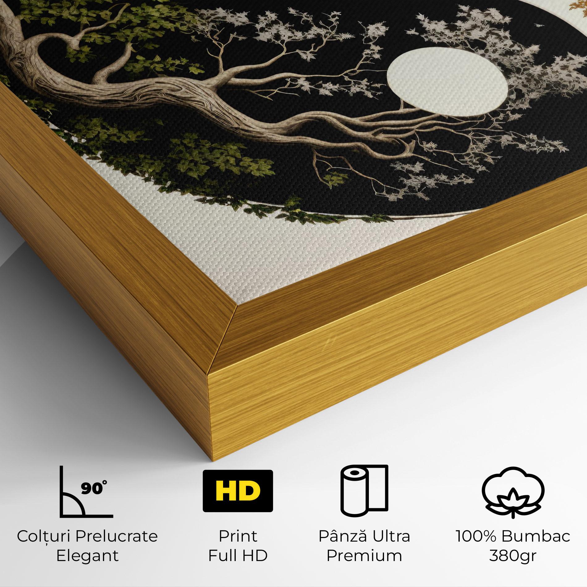 Tablou Canvas Tree Yinyang mockup 4