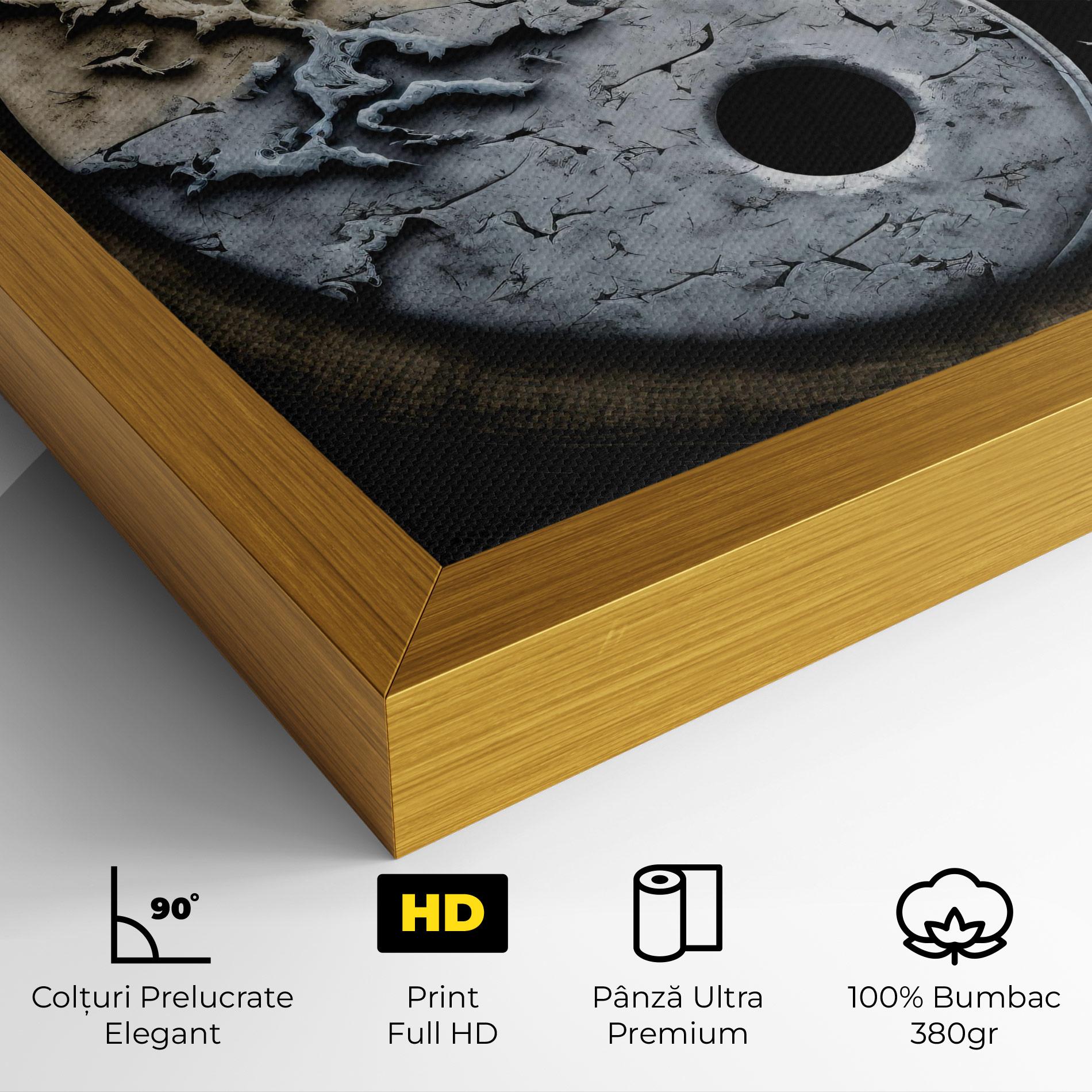 Tablou Canvas Vintage Yinyang mockup 4