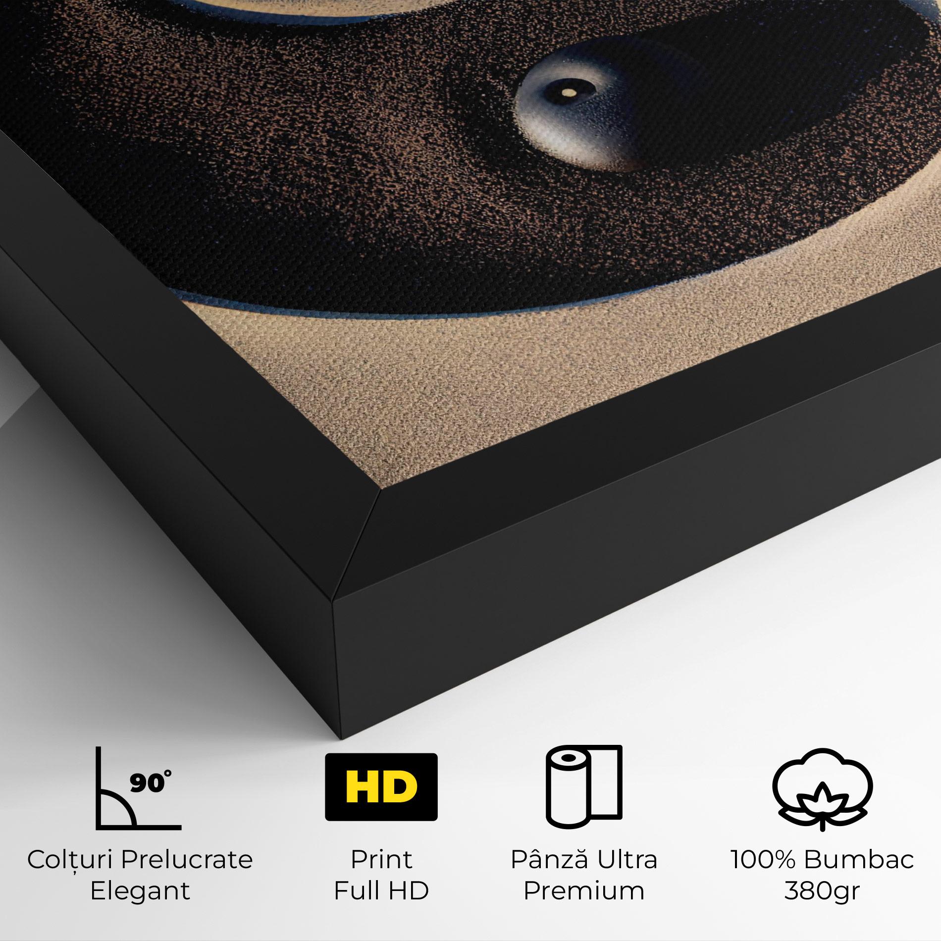 Tablou Canvas Black Sand Yinyang mockup 4