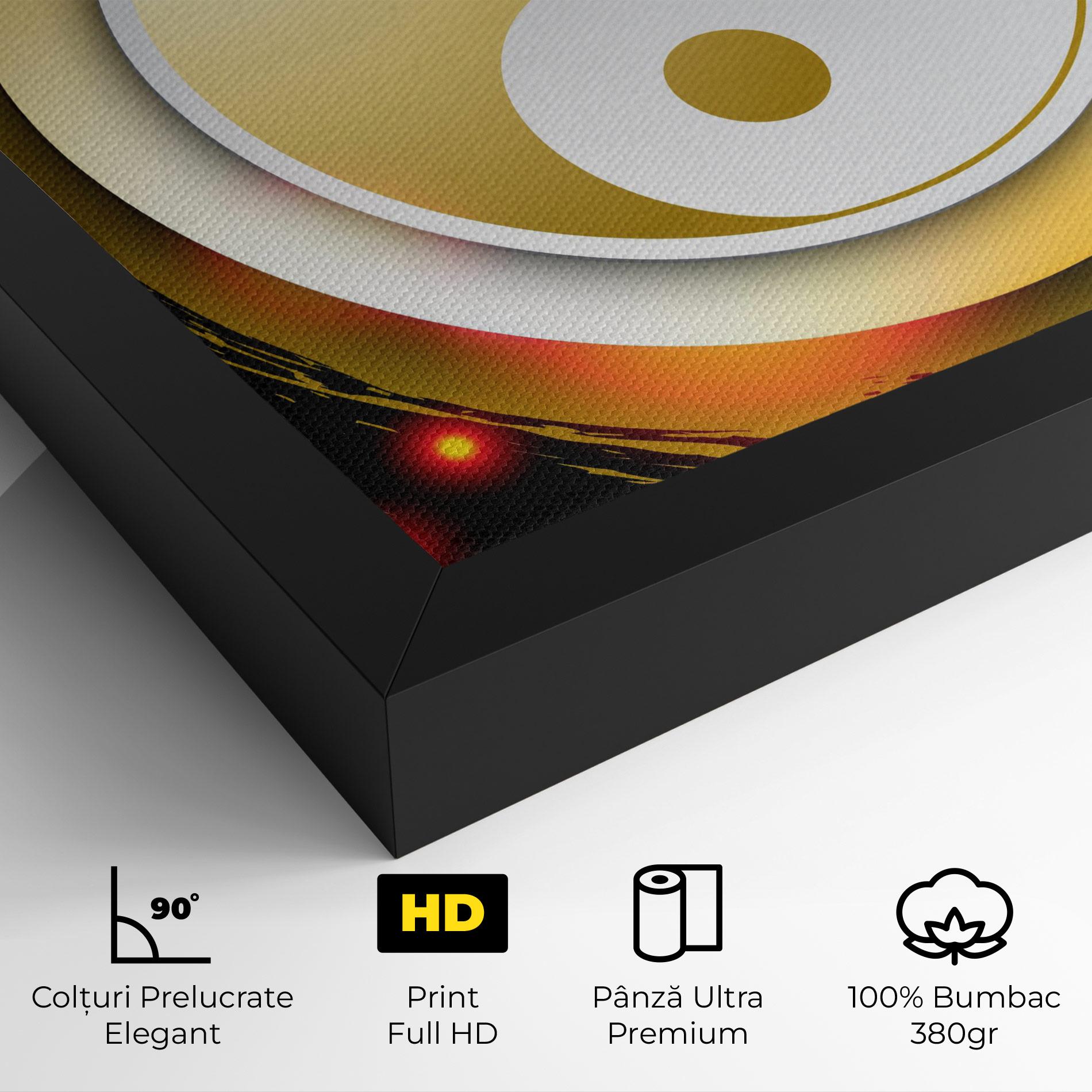 Tablou Canvas Gold Light Yinyang mockup 4