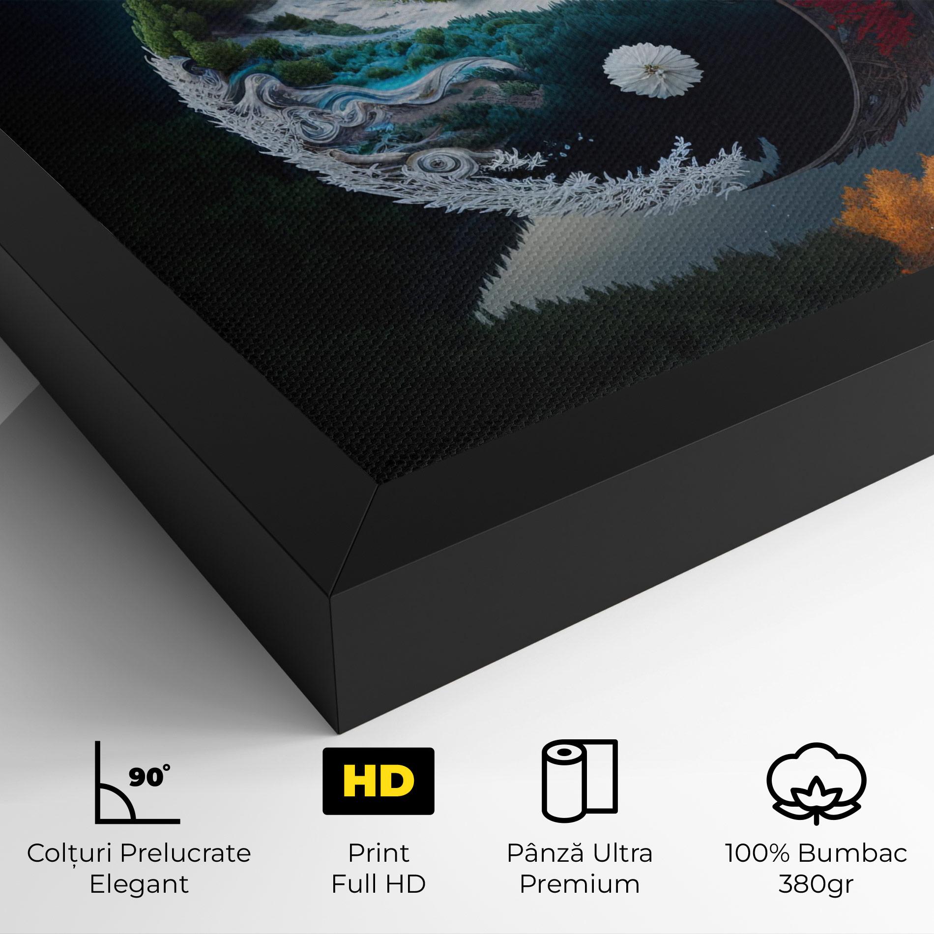 Tablou Canvas Mountain Yinyang mockup 4