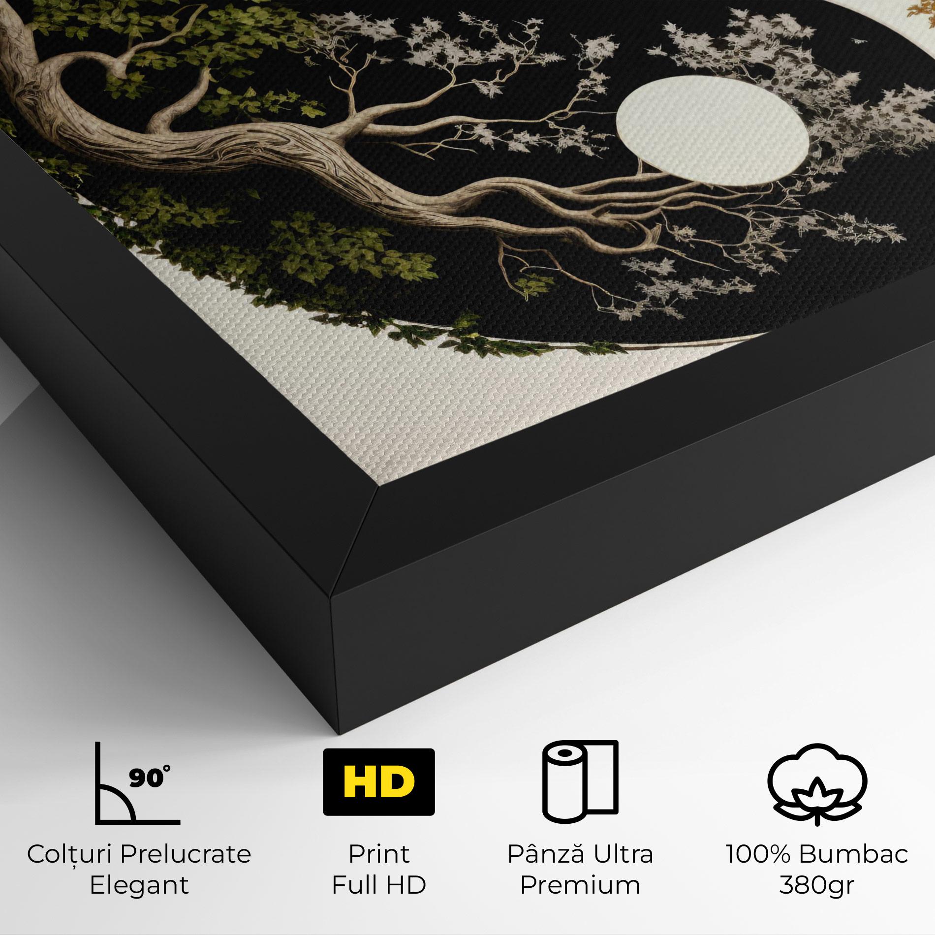 Tablou Canvas Tree Yinyang mockup 4