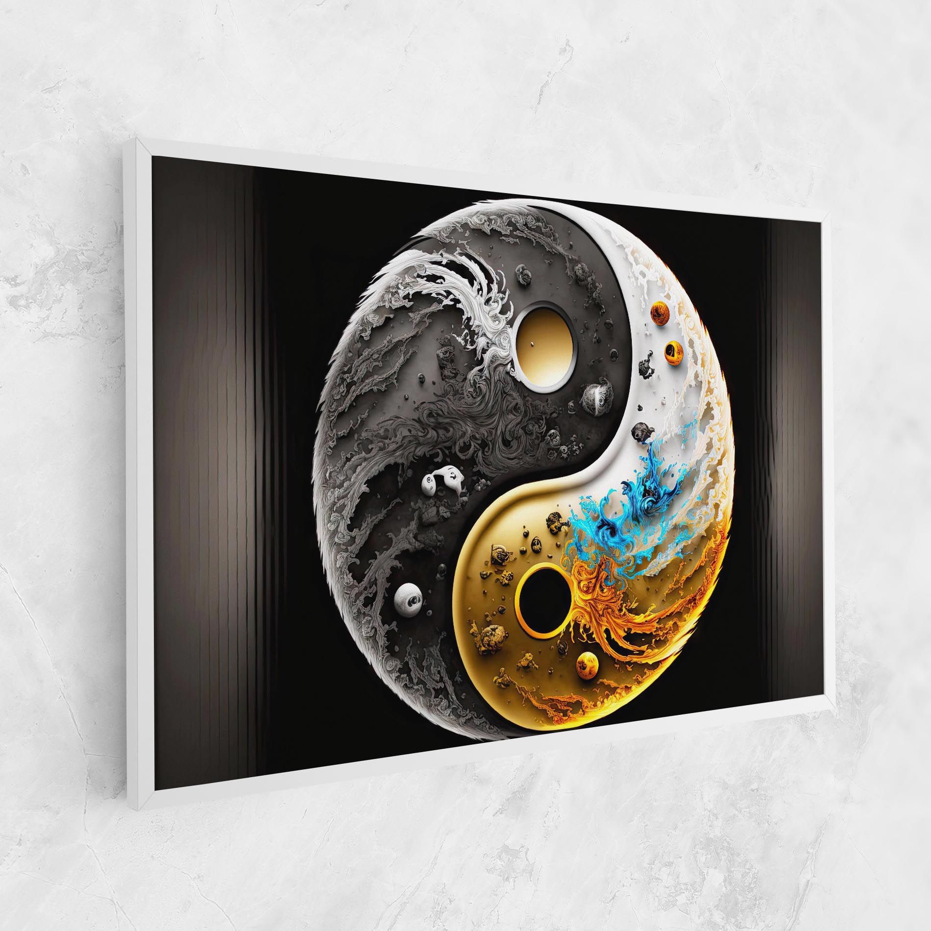Black Yellow Yinyang mockup 1