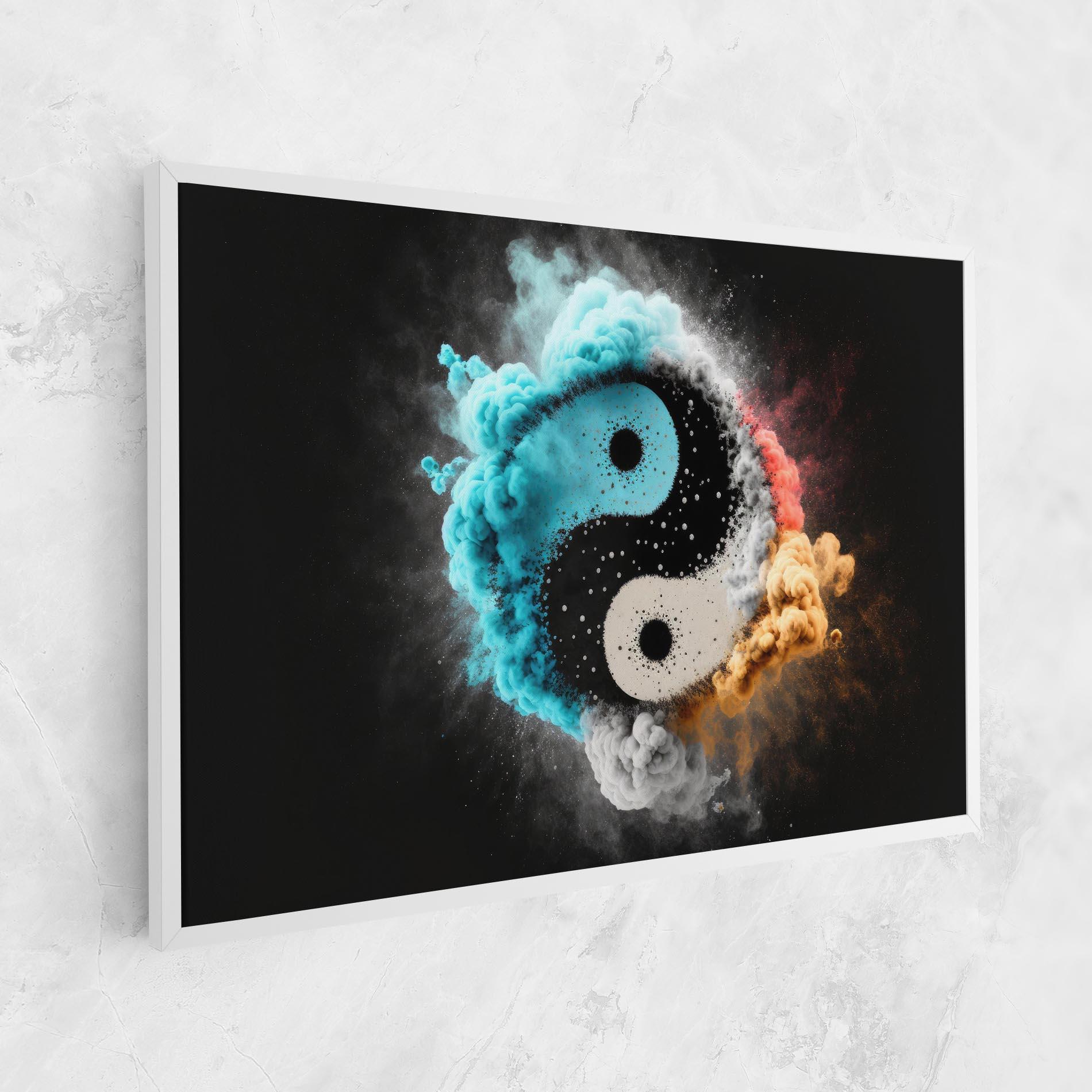Tablou Canvas Blue Smoke Yinuang mockup 1