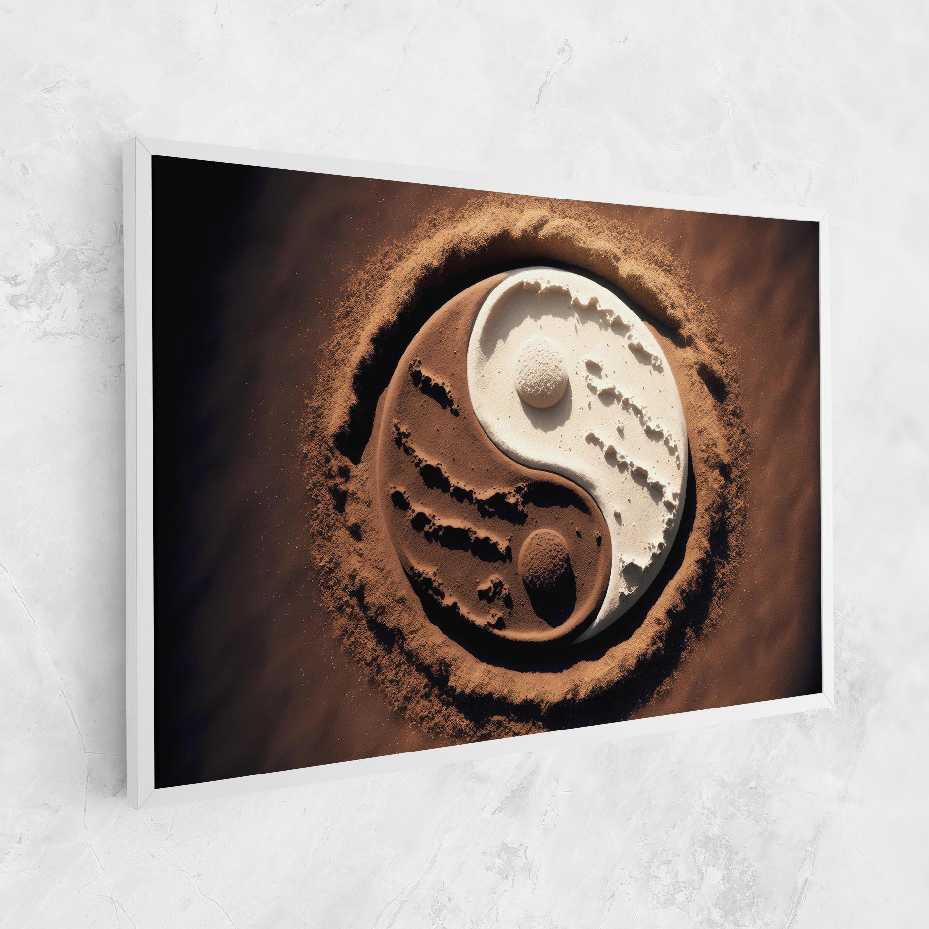 Tablou Canvas Earth Yinyang mockup 1