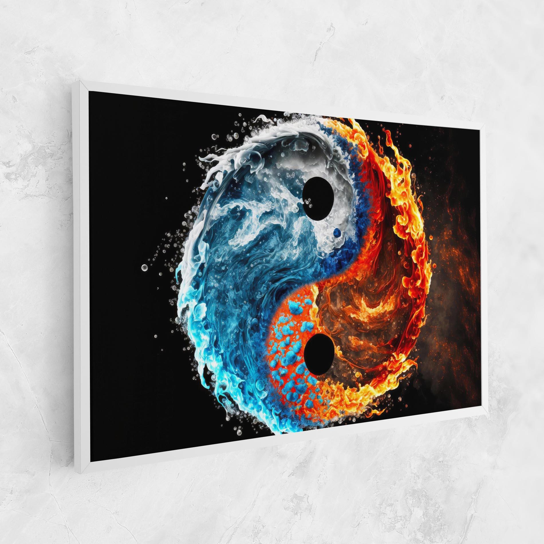 Tablou Canvas Fire Water Yin Yang mockup 1