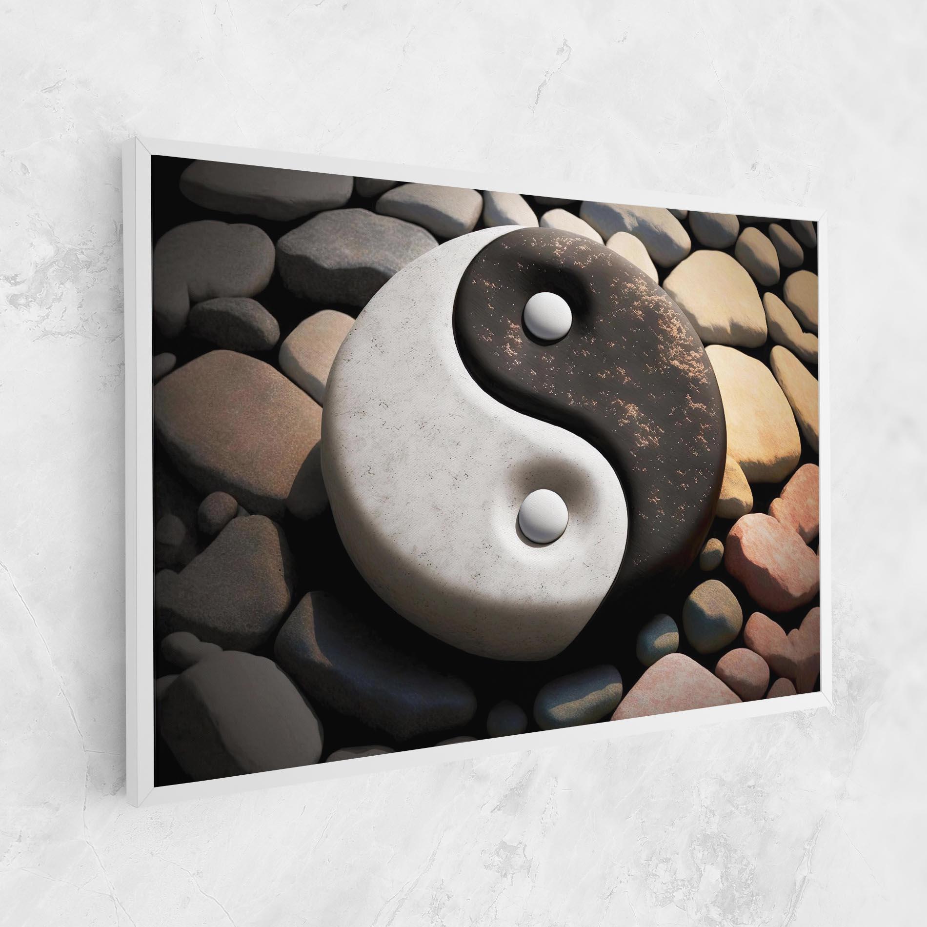 Tablou Canvas Stone Yinyang mockup 1