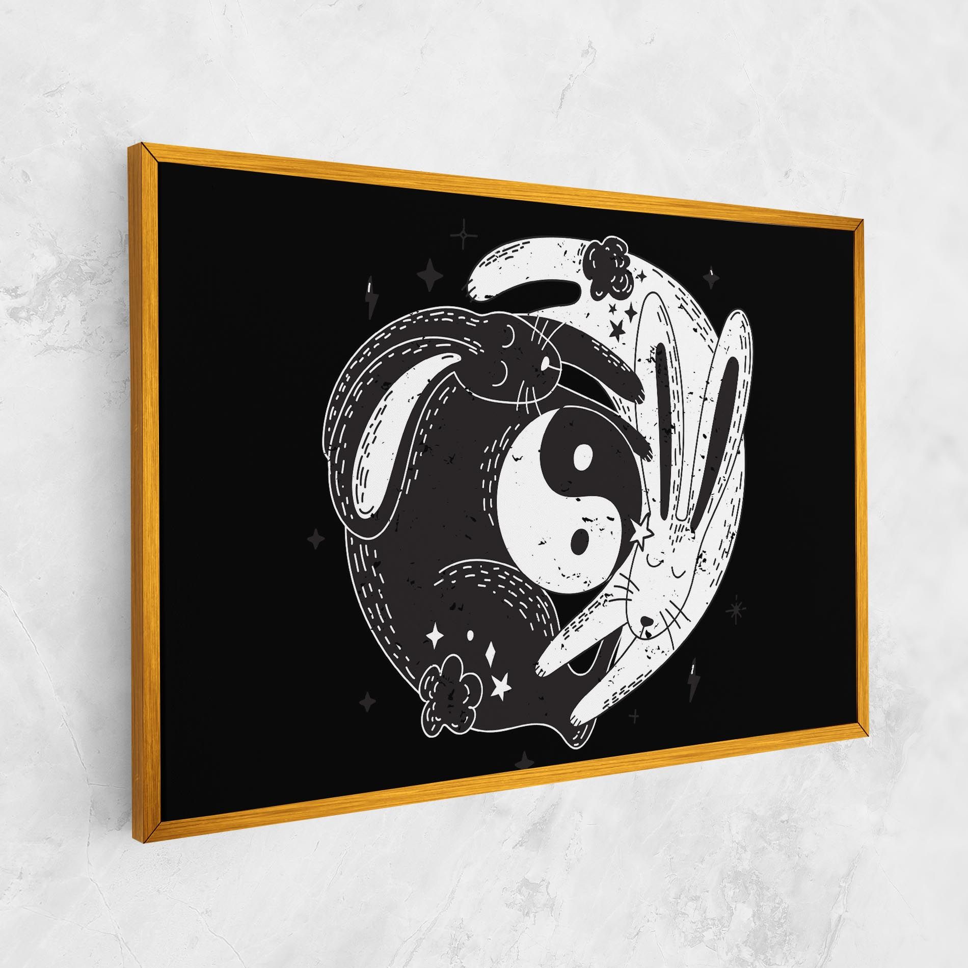 Bunny Yinyang mockup 1