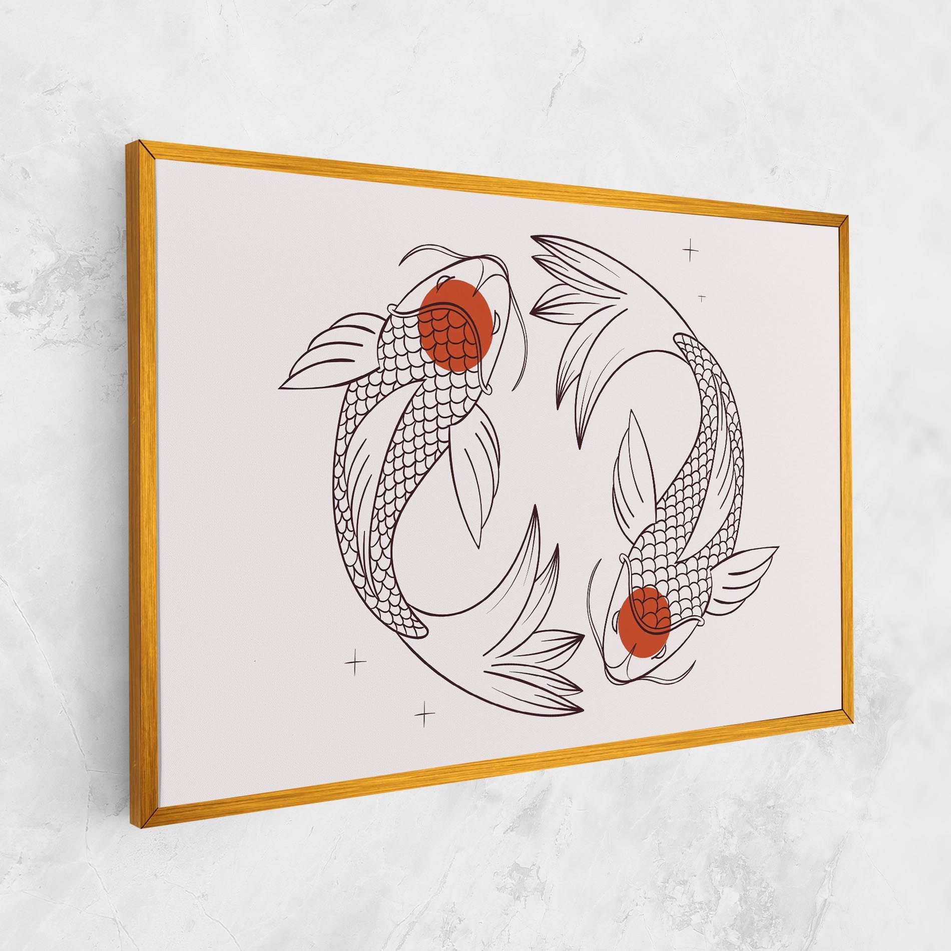 Koi Yinyang Art mockup 1