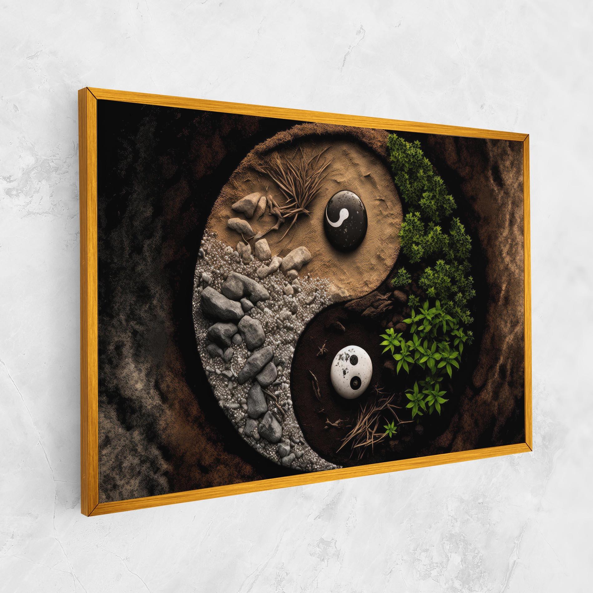 Tablou Canvas Nature Yinyang mockup 1