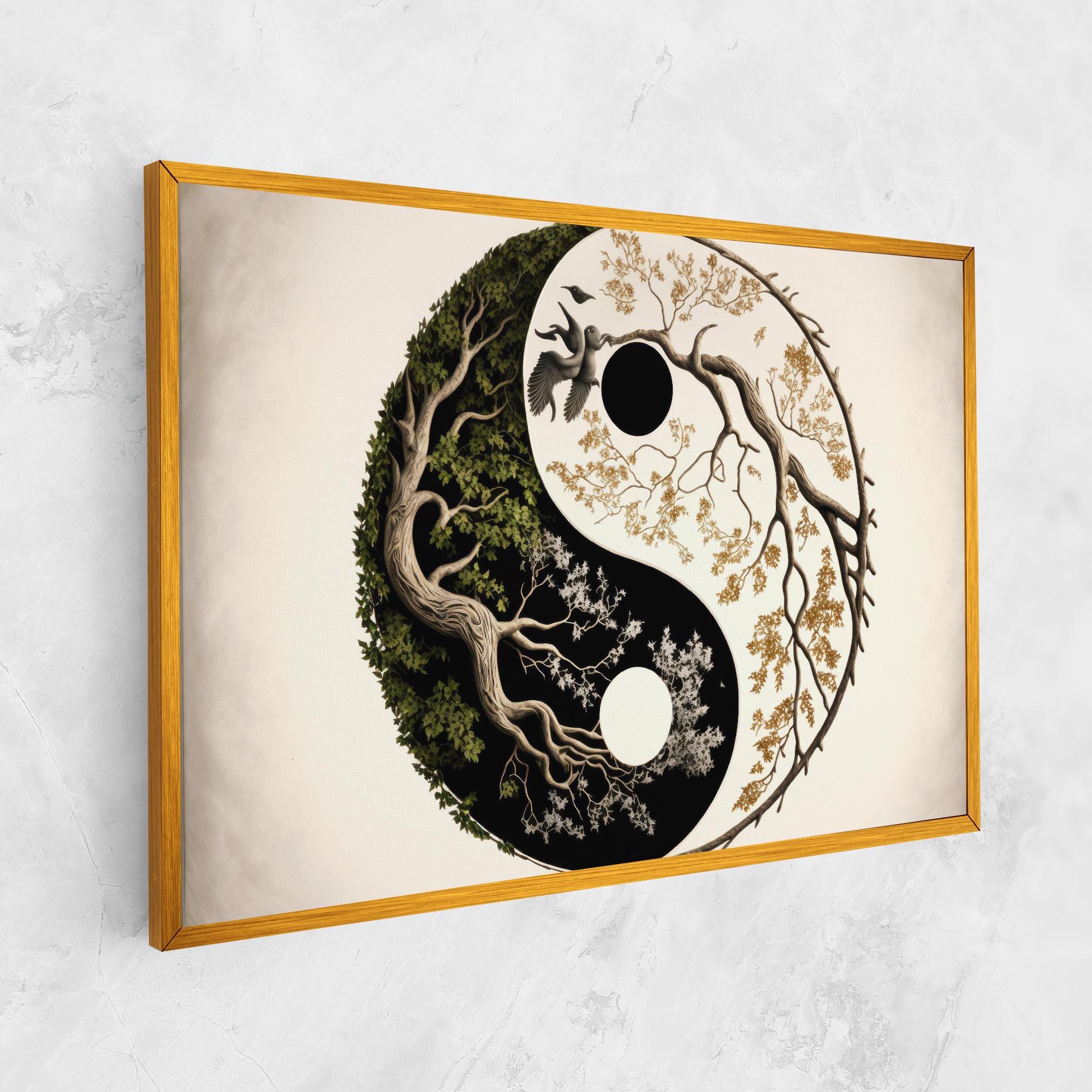 Tablou Canvas Tree Yinyang mockup 1