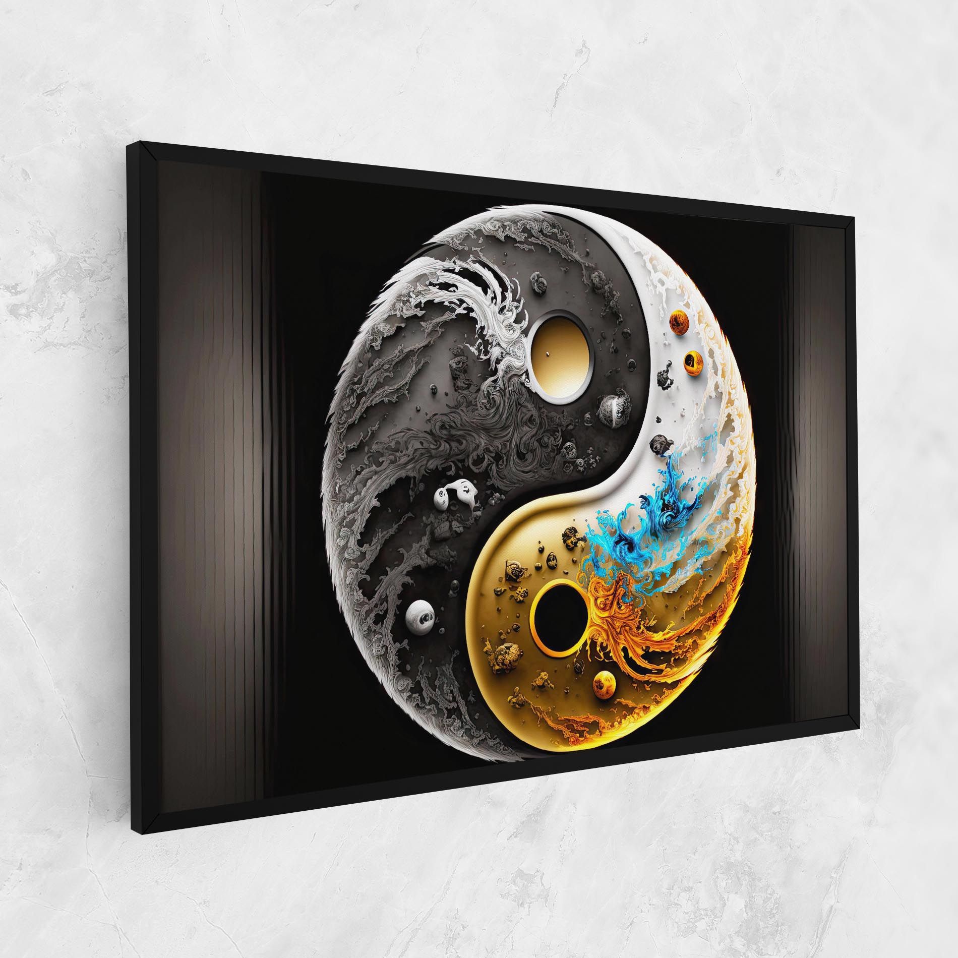 Black Yellow Yinyang mockup 1