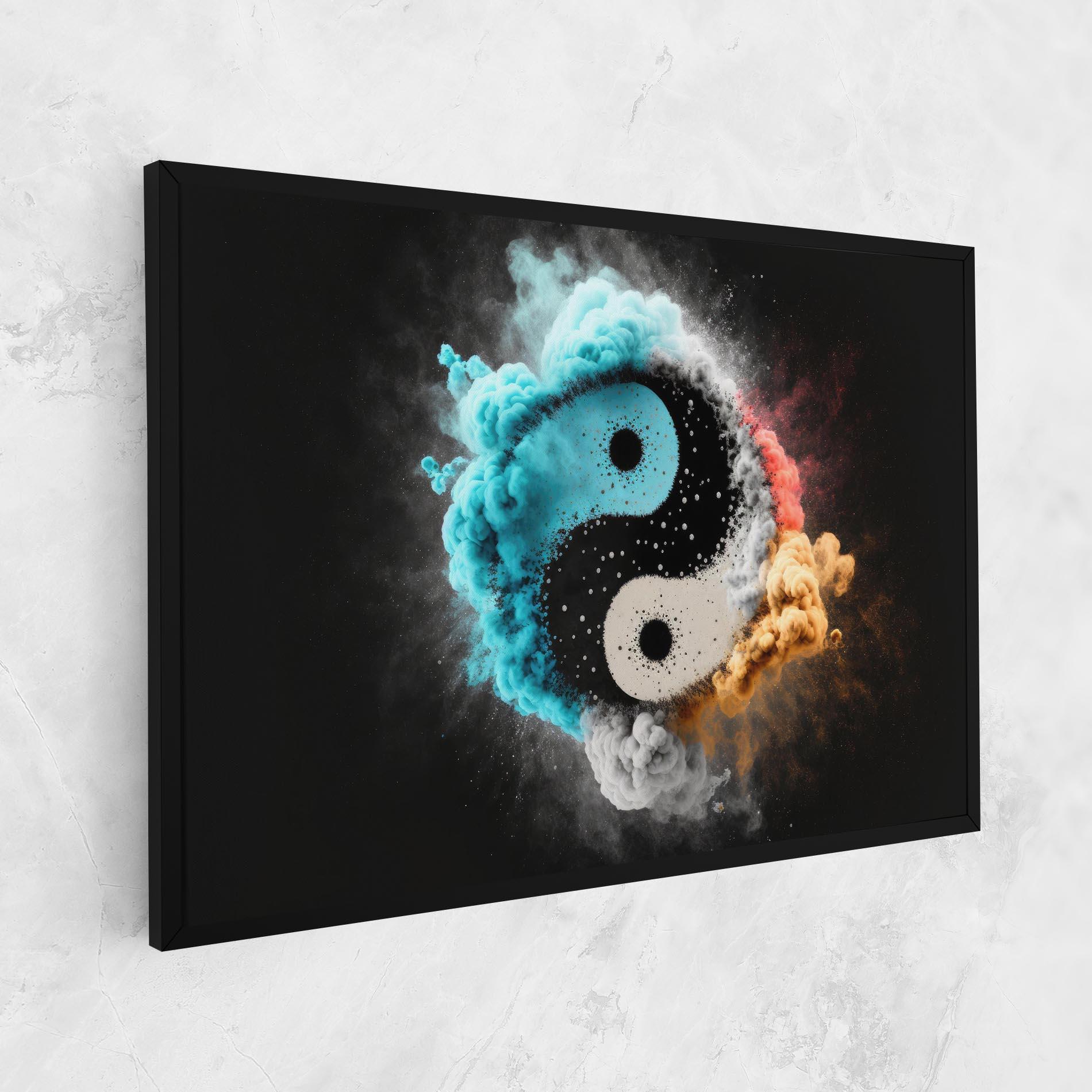 Tablou Canvas Blue Smoke Yinuang mockup 1