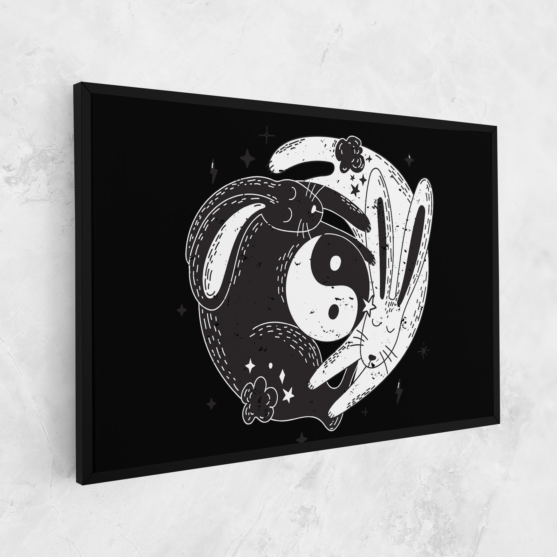 Tablou Canvas Bunny Yinyang mockup 1