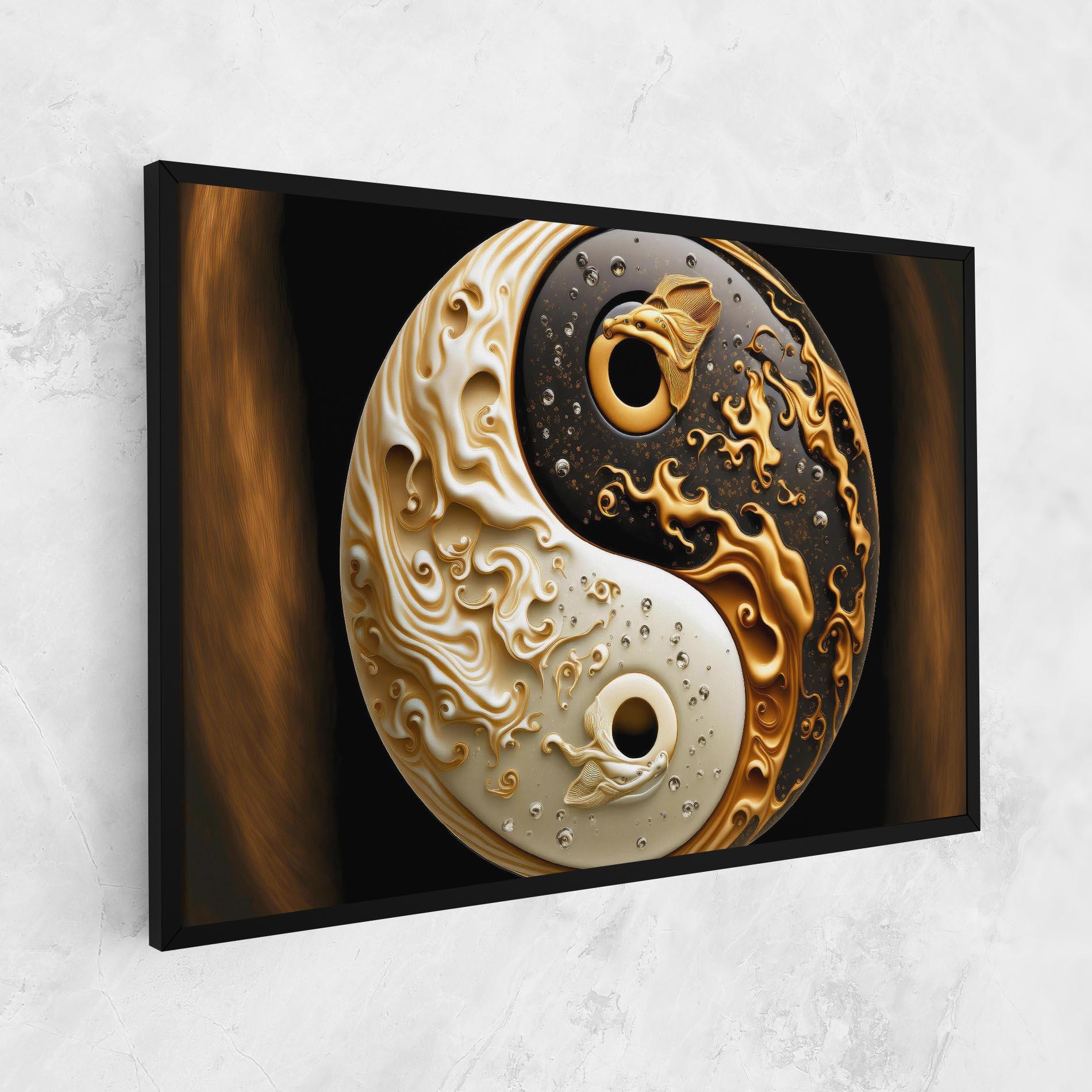 Tablou Canvas Caramel Yinyang mockup 1