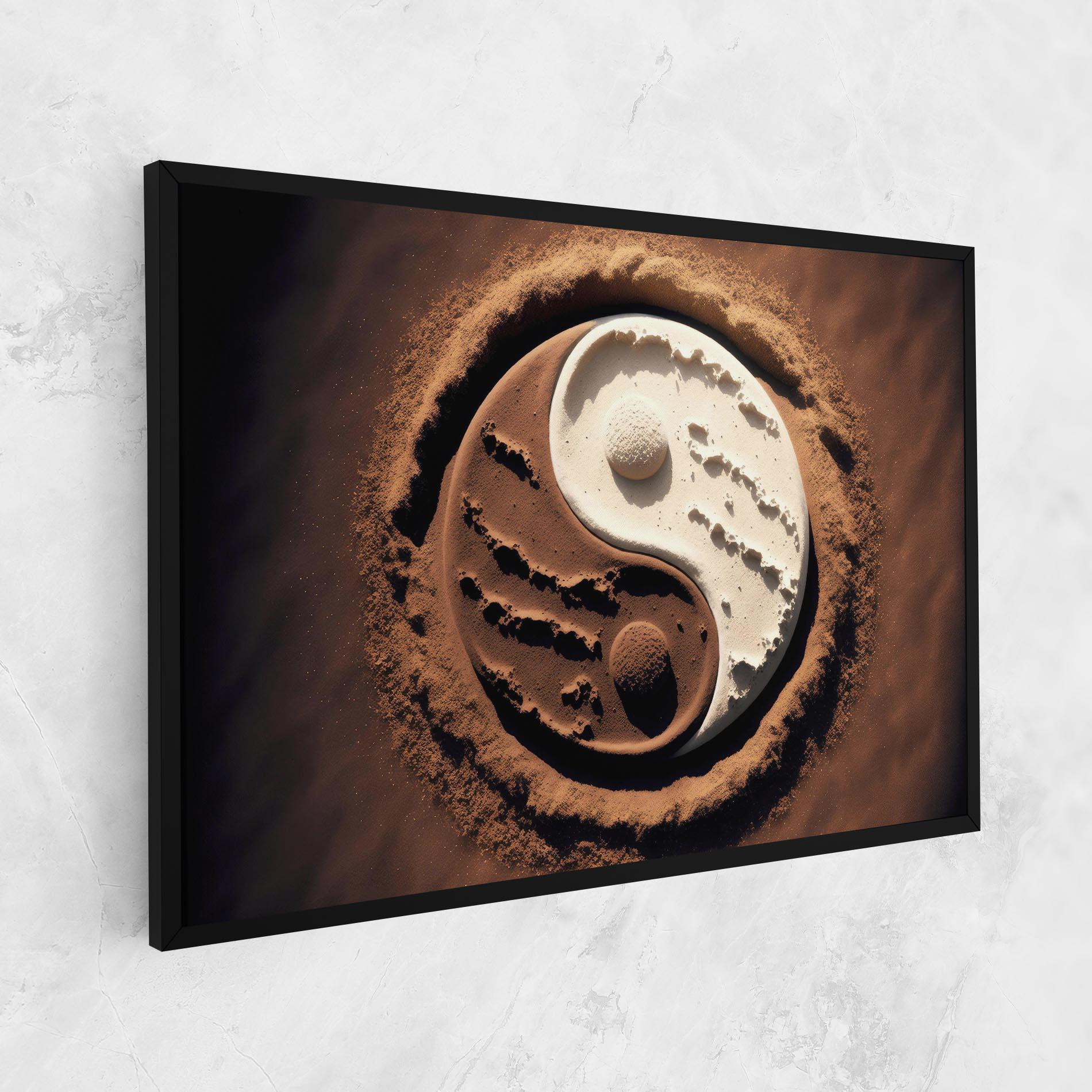 Tablou Canvas Earth Yinyang mockup 1
