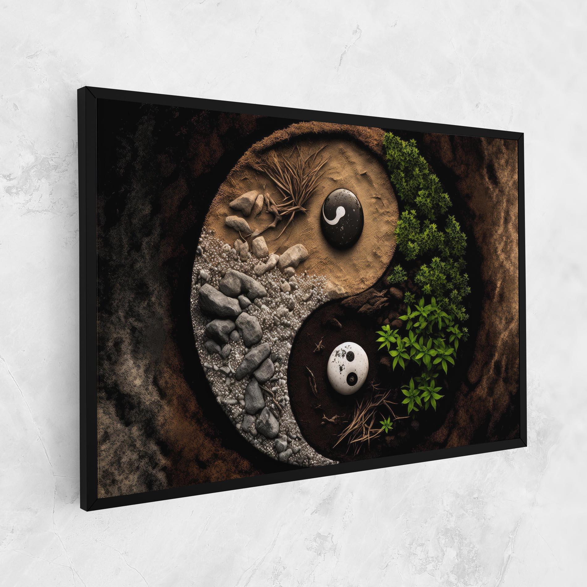 Tablou Canvas Nature Yinyang mockup 1