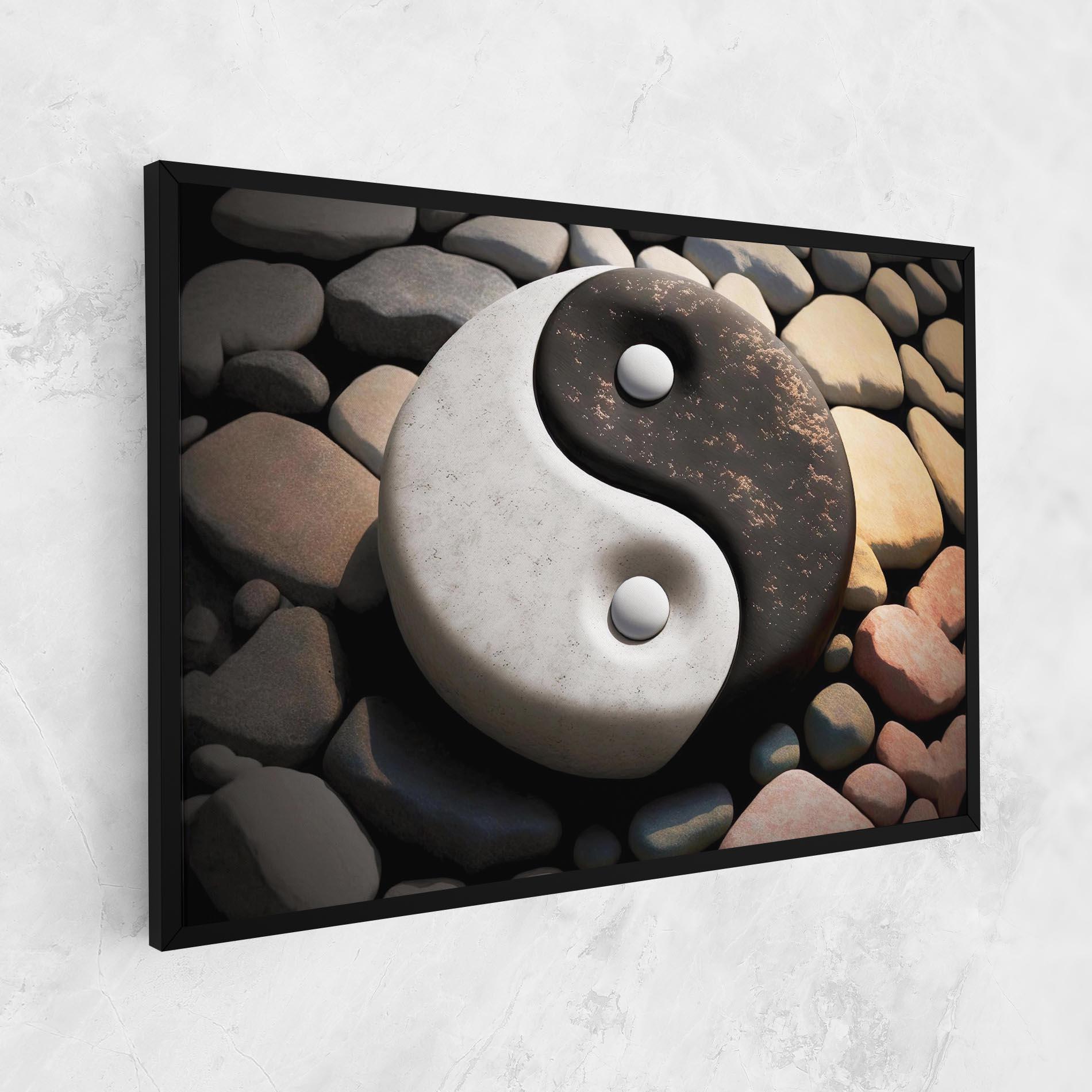 Tablou Canvas Stone Yinyang mockup 1