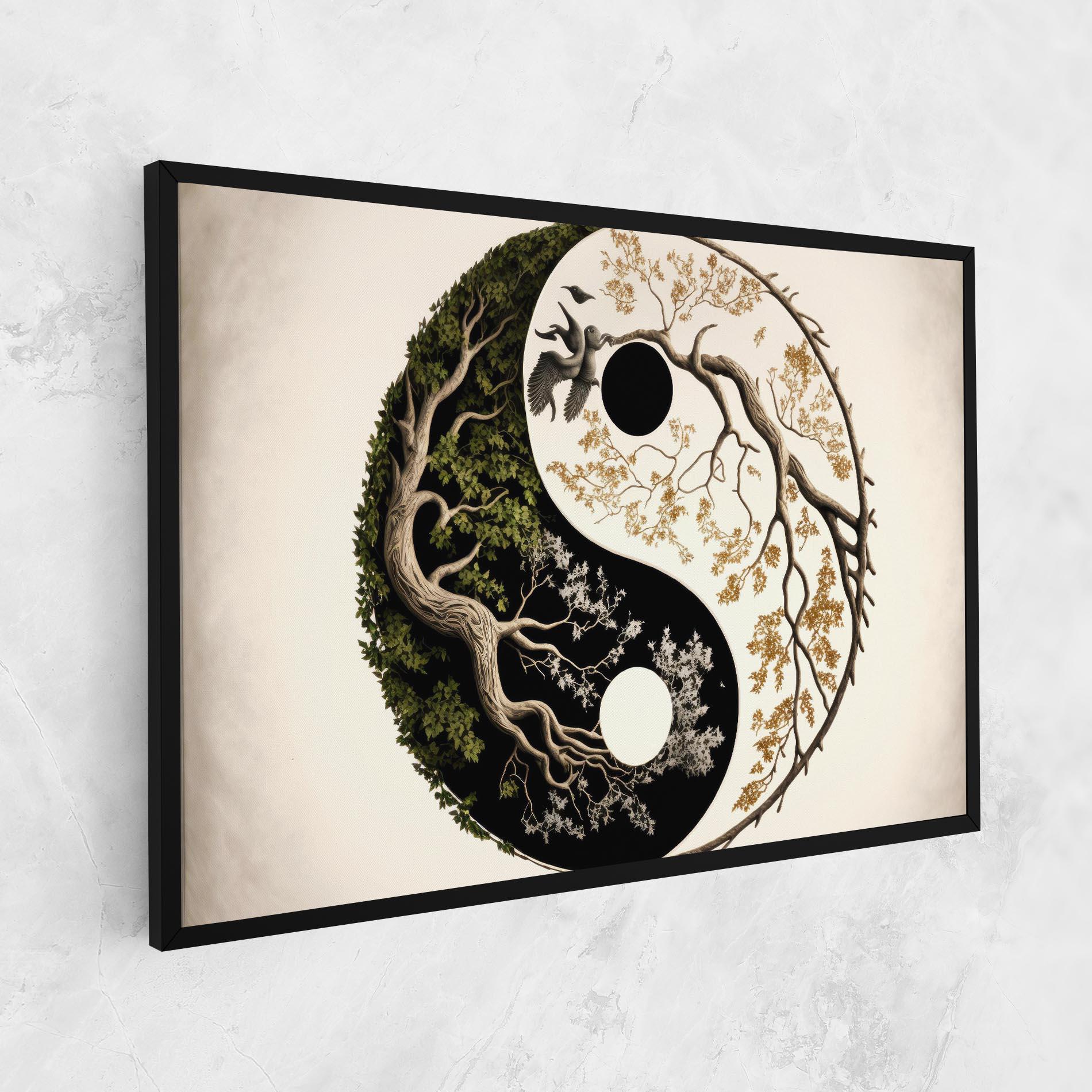 Tablou Canvas Tree Yinyang mockup 1