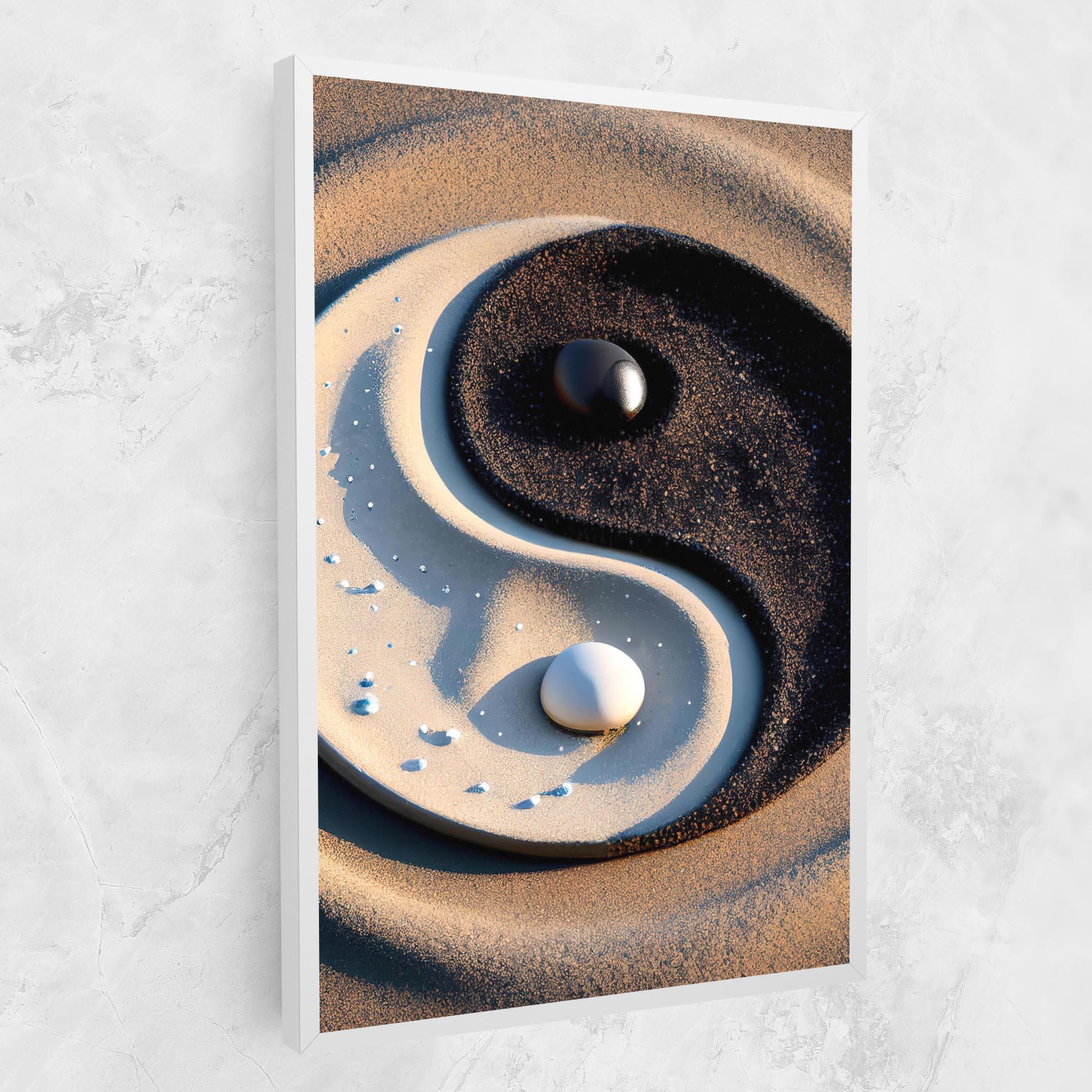 Tablou Canvas Pretty Sand Yinyang mockup 1