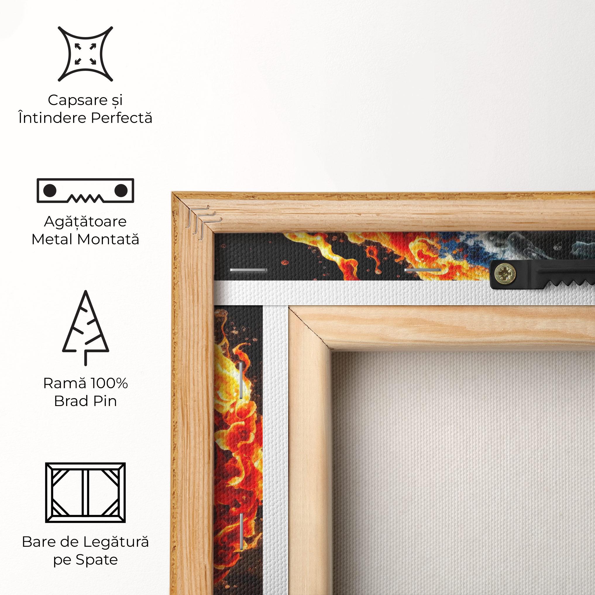 Tablou Canvas Fire Water Yin Yang mockup 5