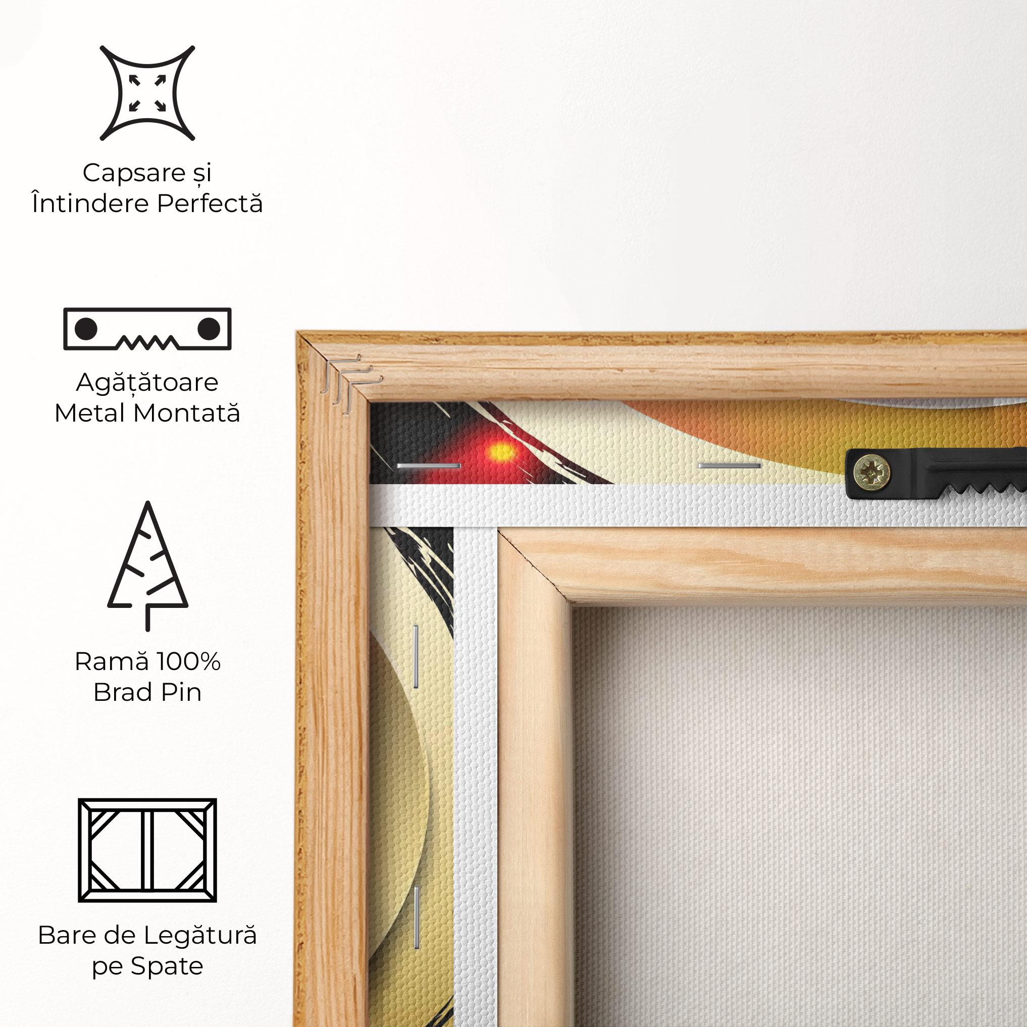 Tablou Canvas Gold Light Yinyang mockup 5