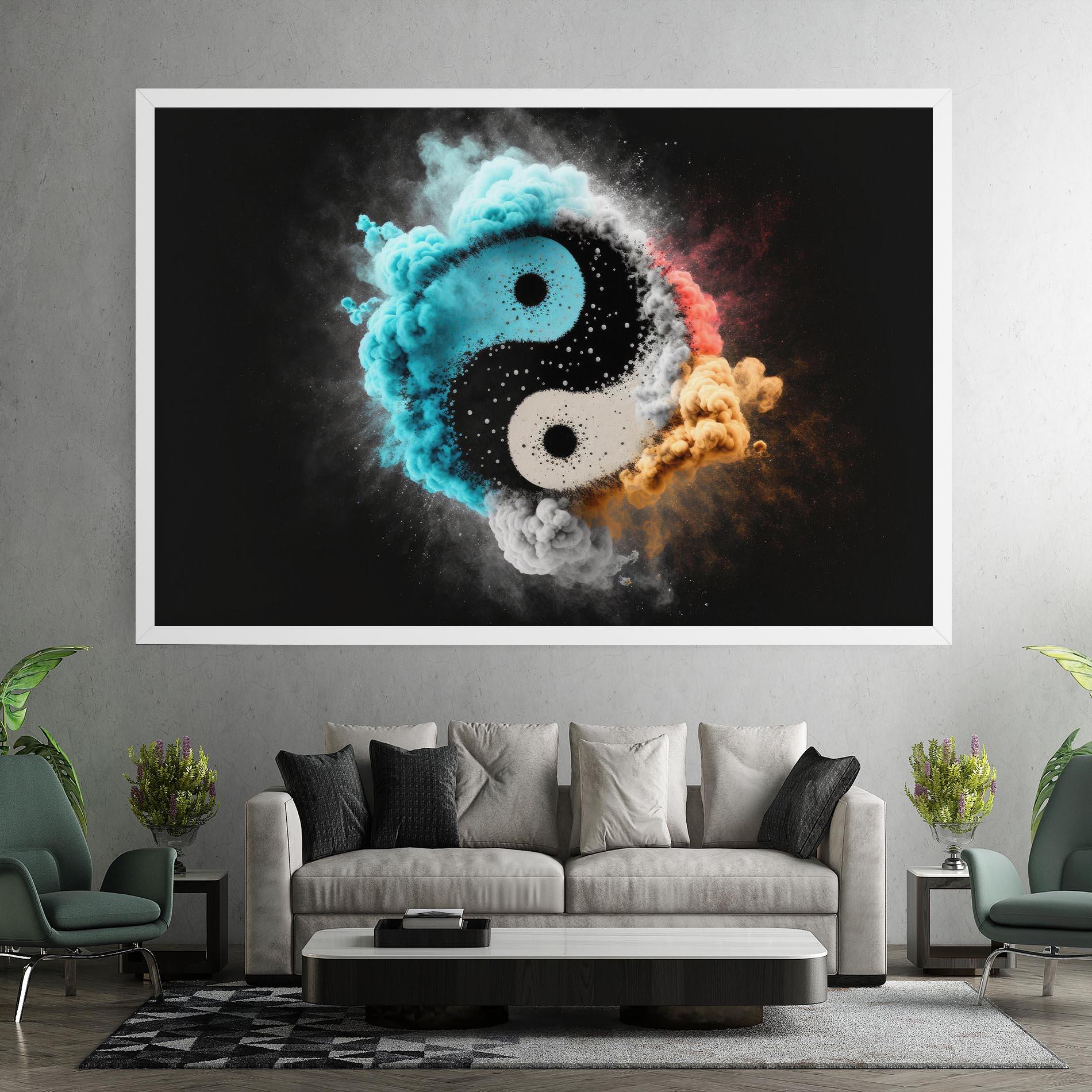Tablou Canvas Blue Smoke Yinuang mockup 7