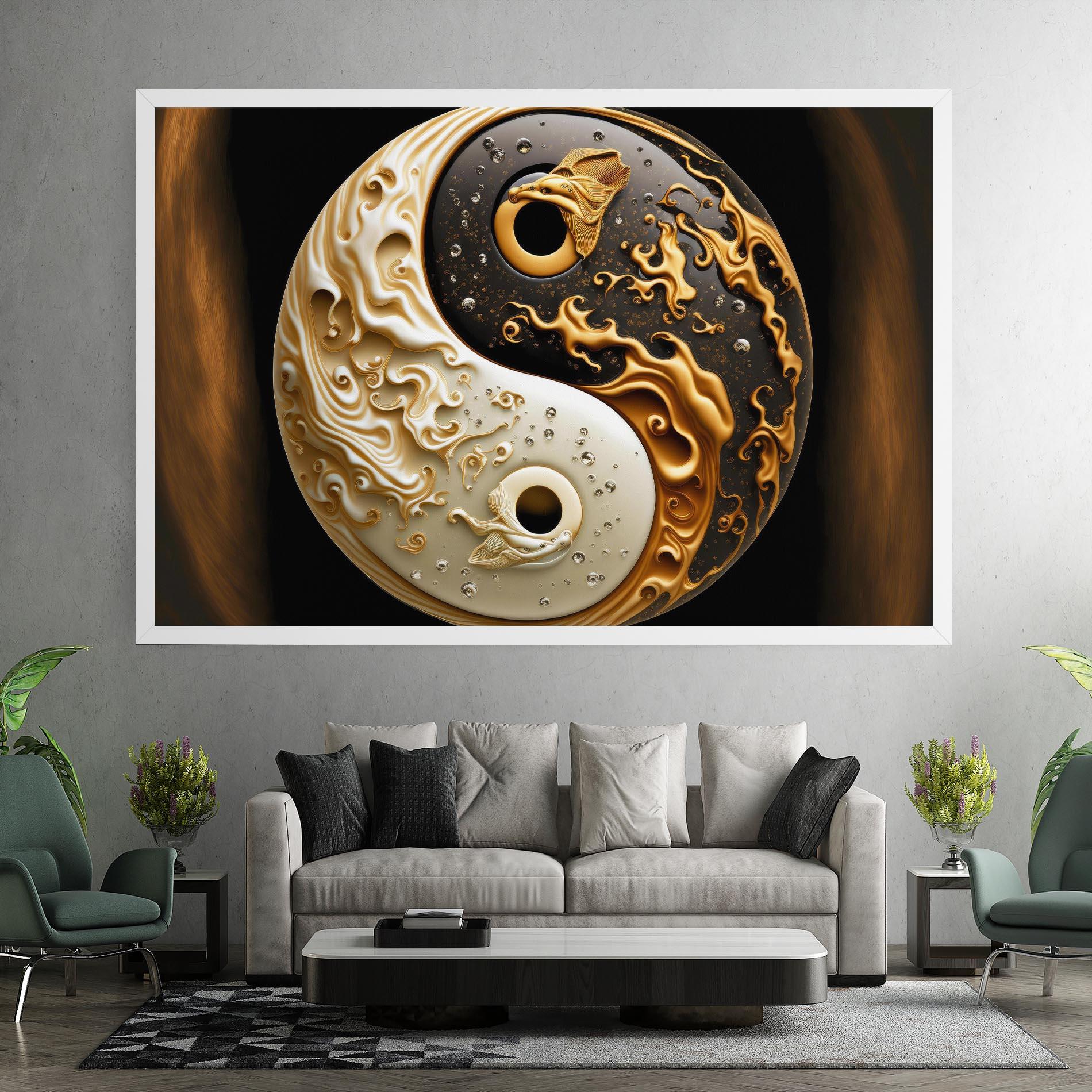 Tablou Canvas Caramel Yinyang mockup 7