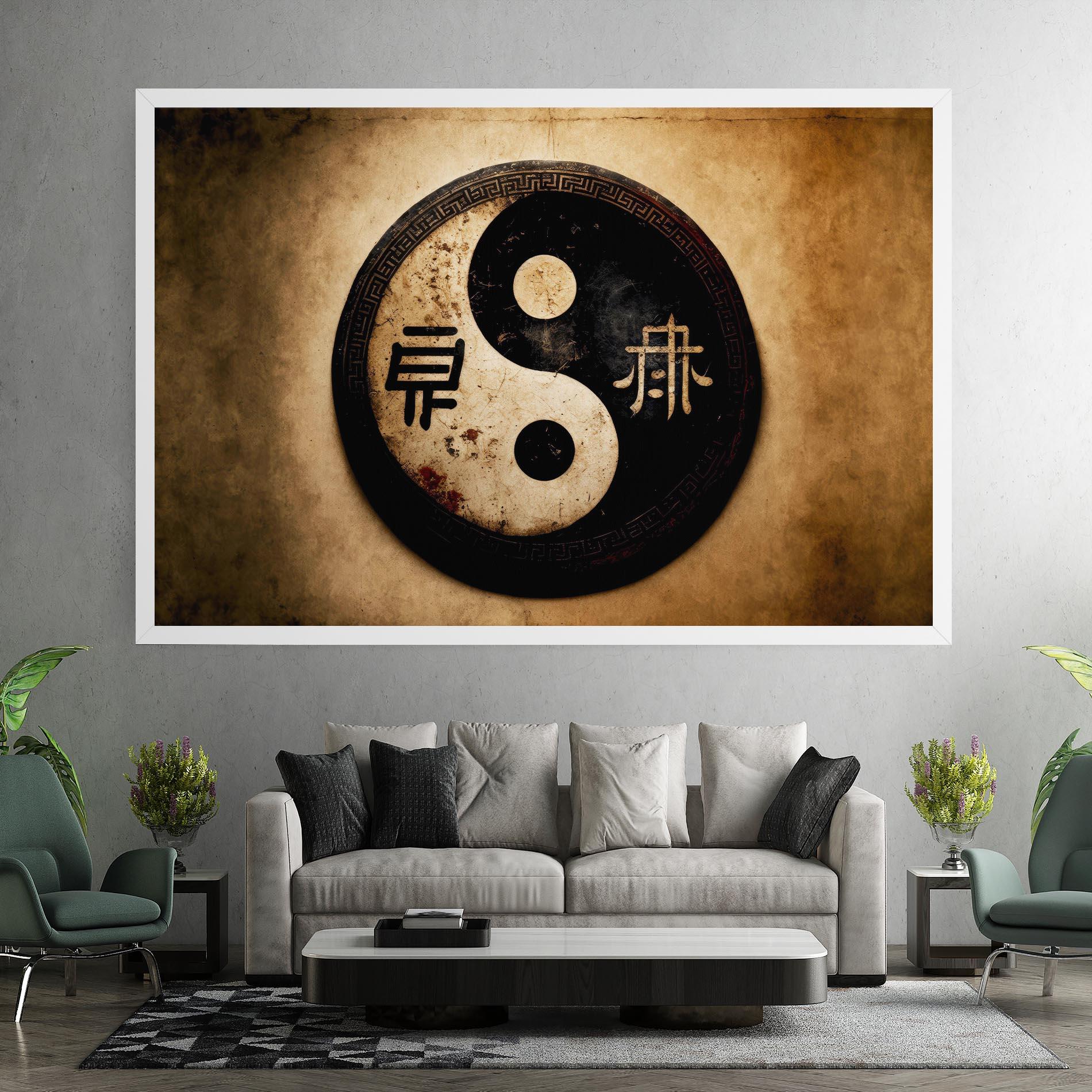 Tablou Canvas Chinese Yinyang mockup 7