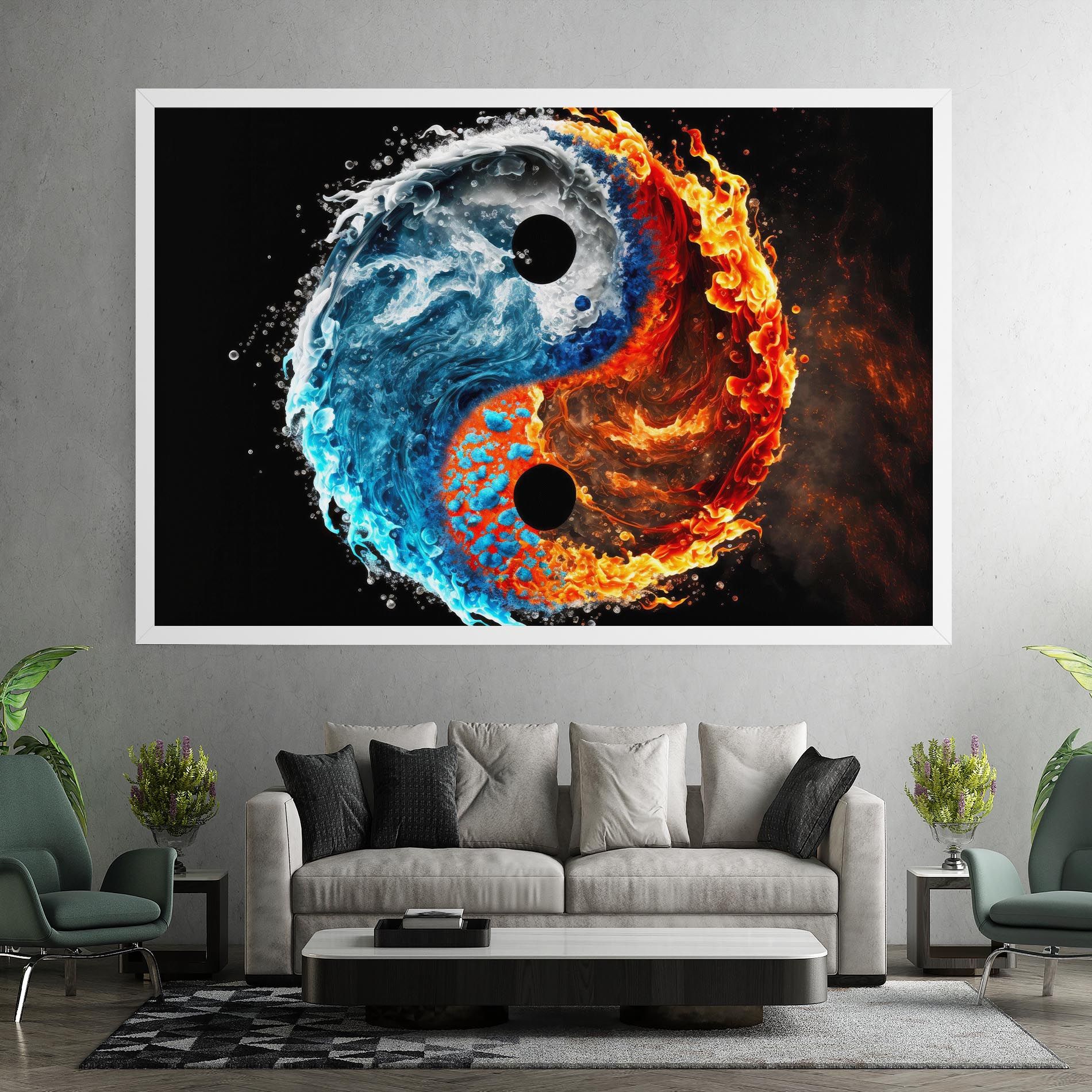 Fire Water Yin Yang mockup 7