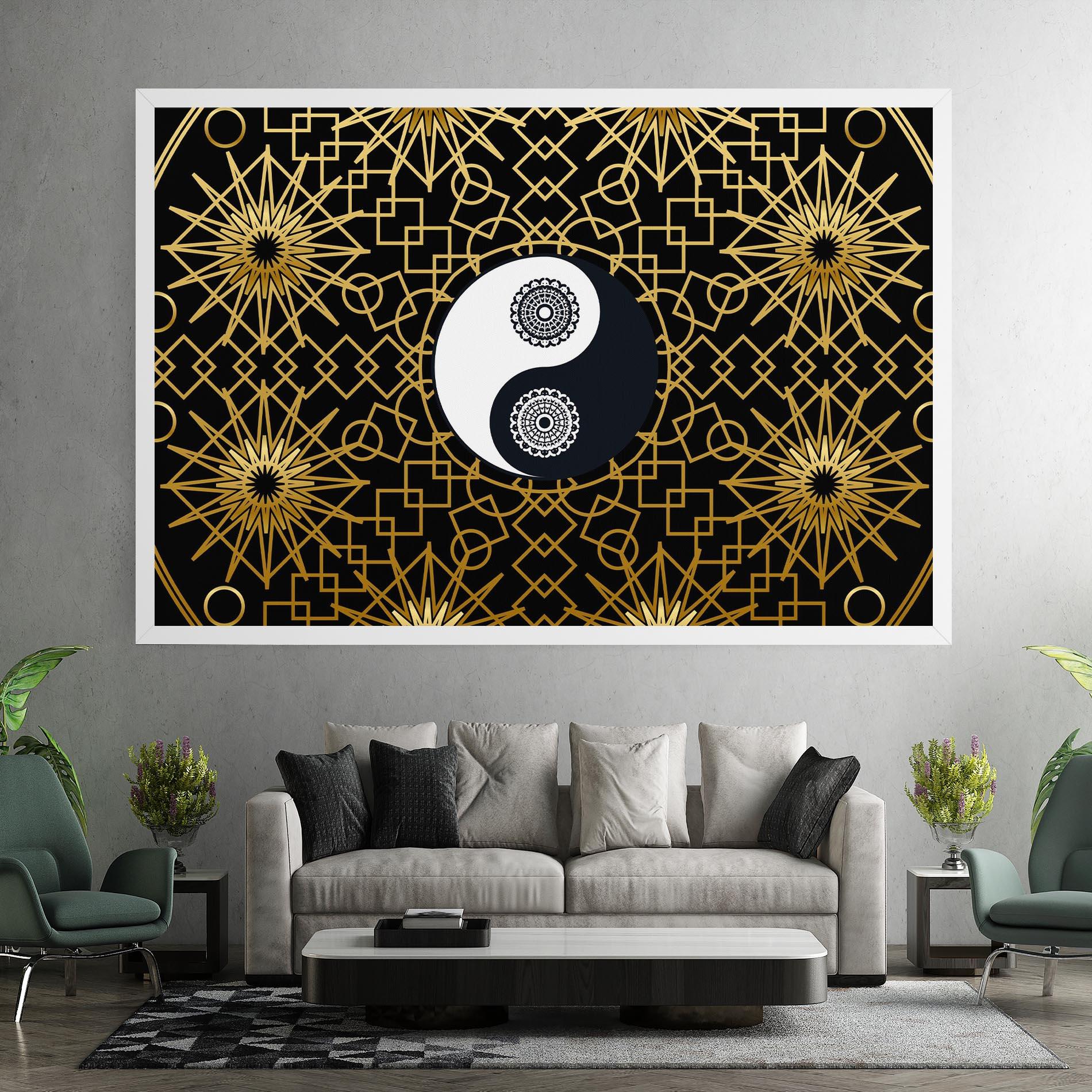 Tablou Canvas Meditation Yin Yang mockup 7
