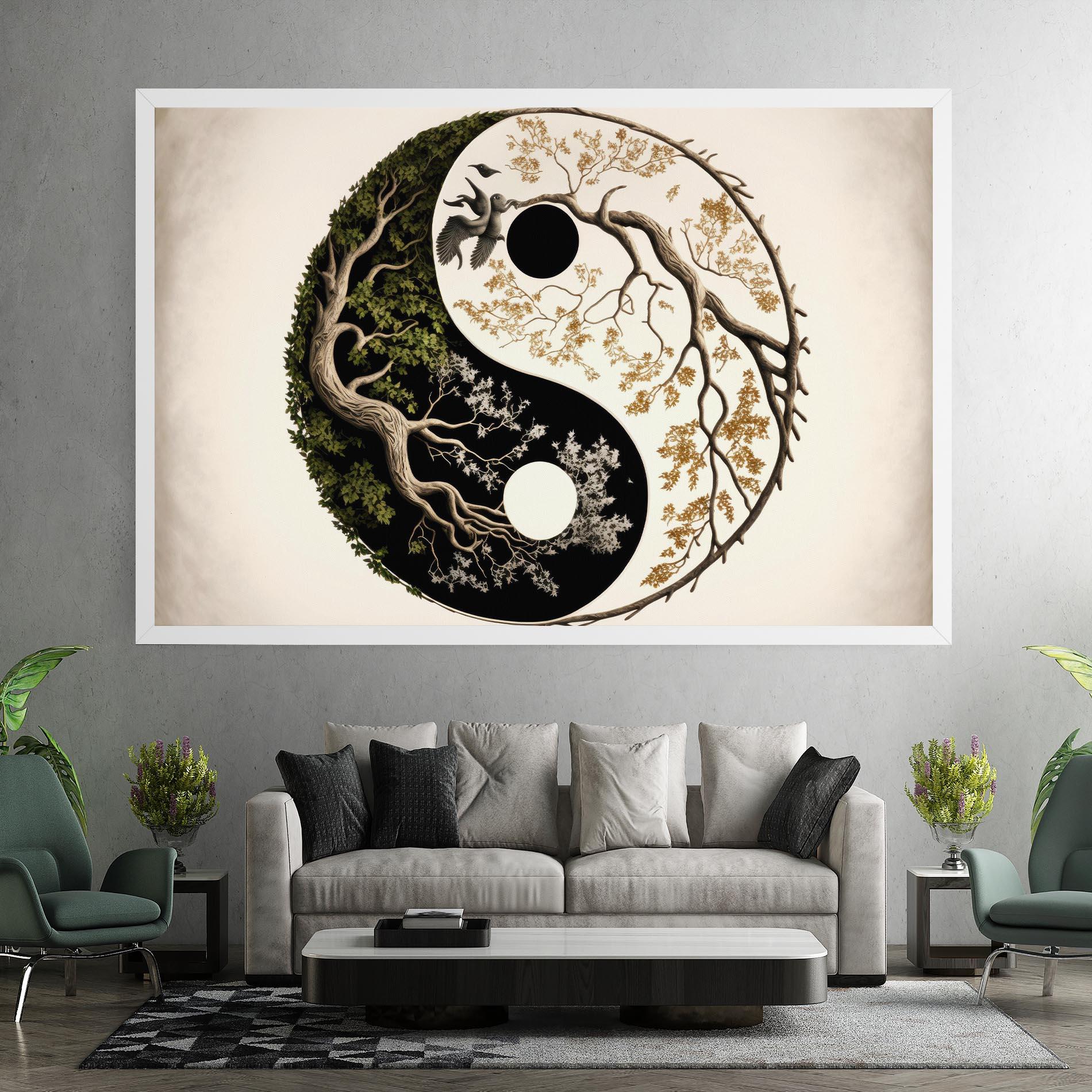 Tablou Canvas Tree Yinyang mockup 7